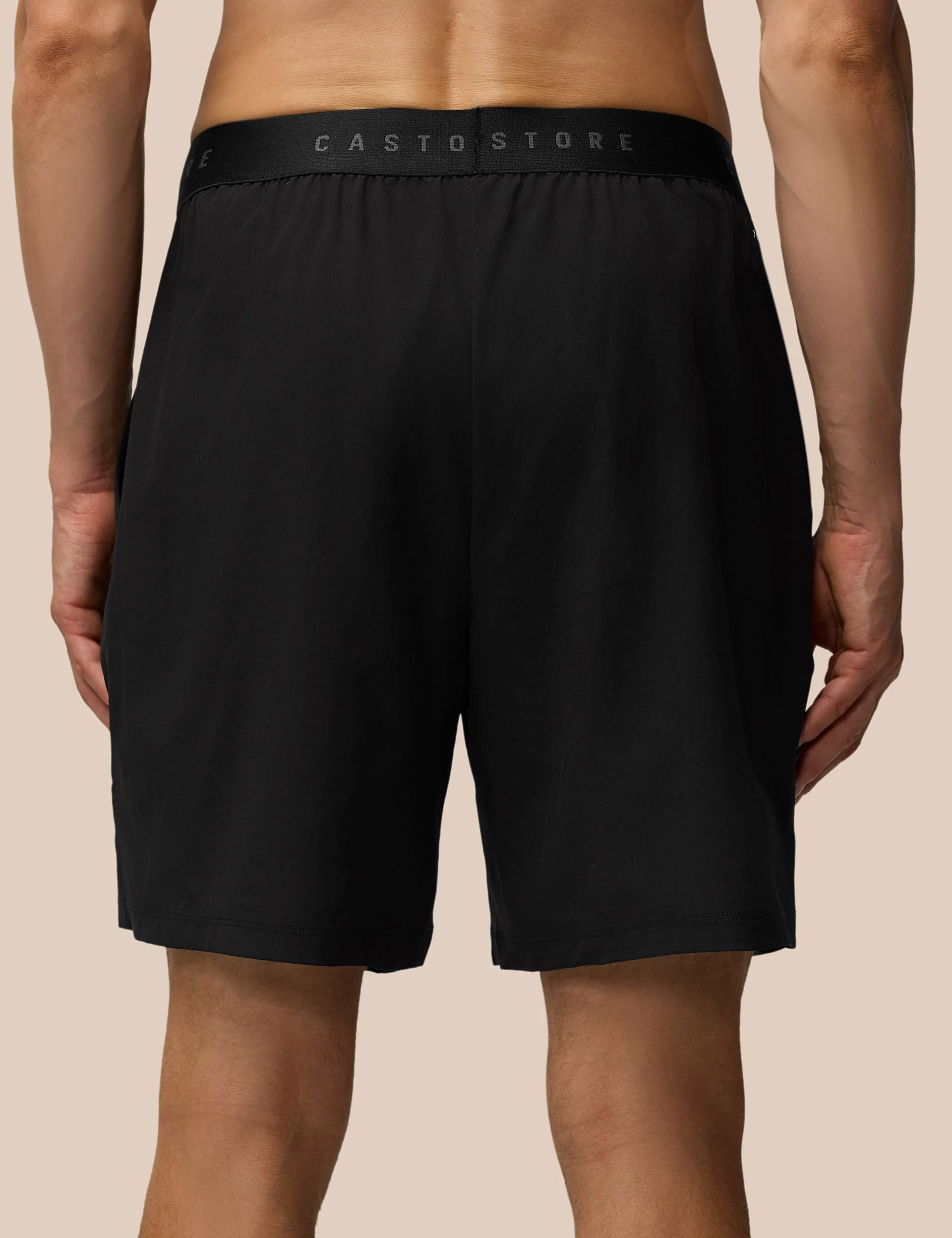 7” Branded Elastic Shorts - Black/Gunmetal - Image 2