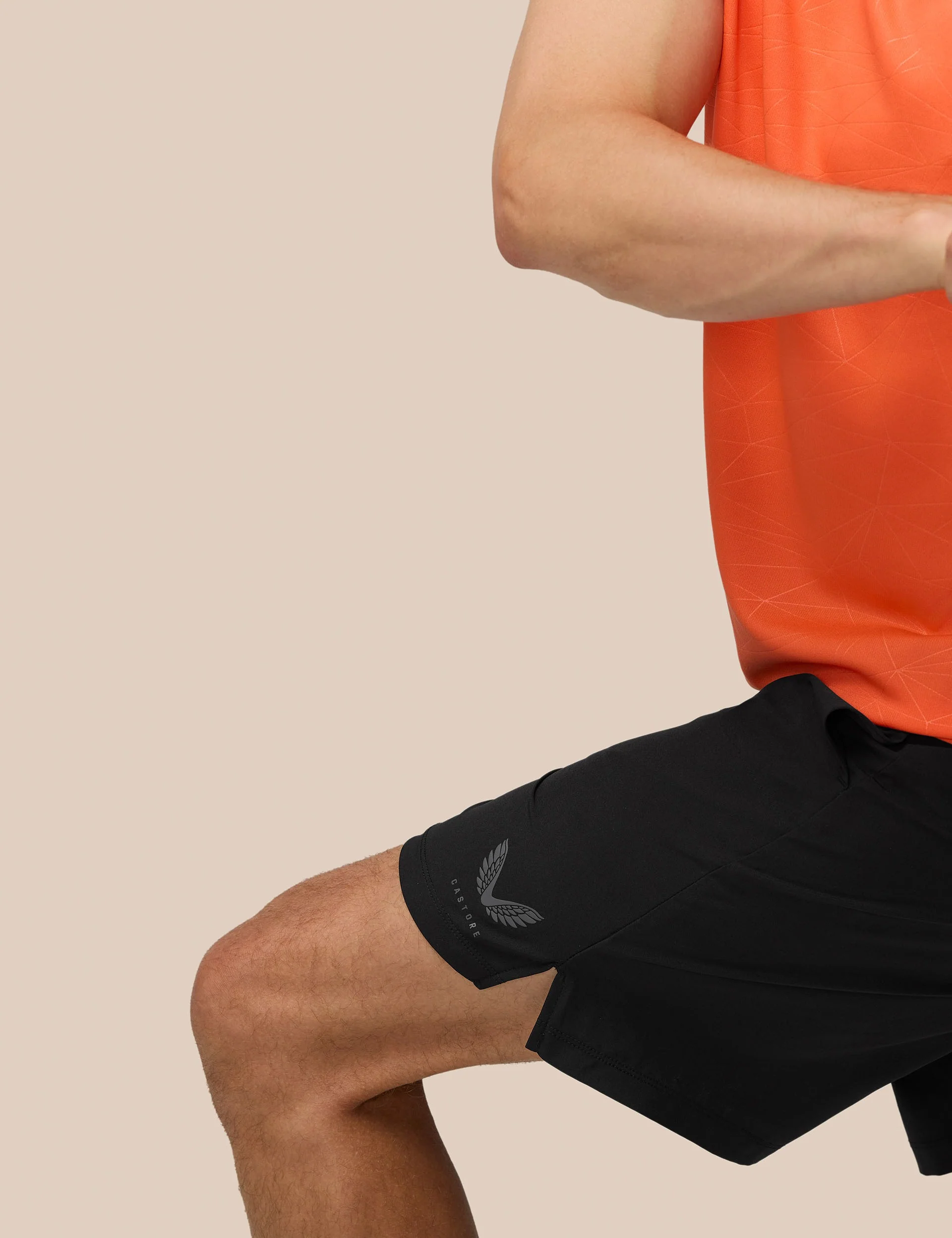 7” Branded Elastic Shorts - Black/Gunmetal - Image 3