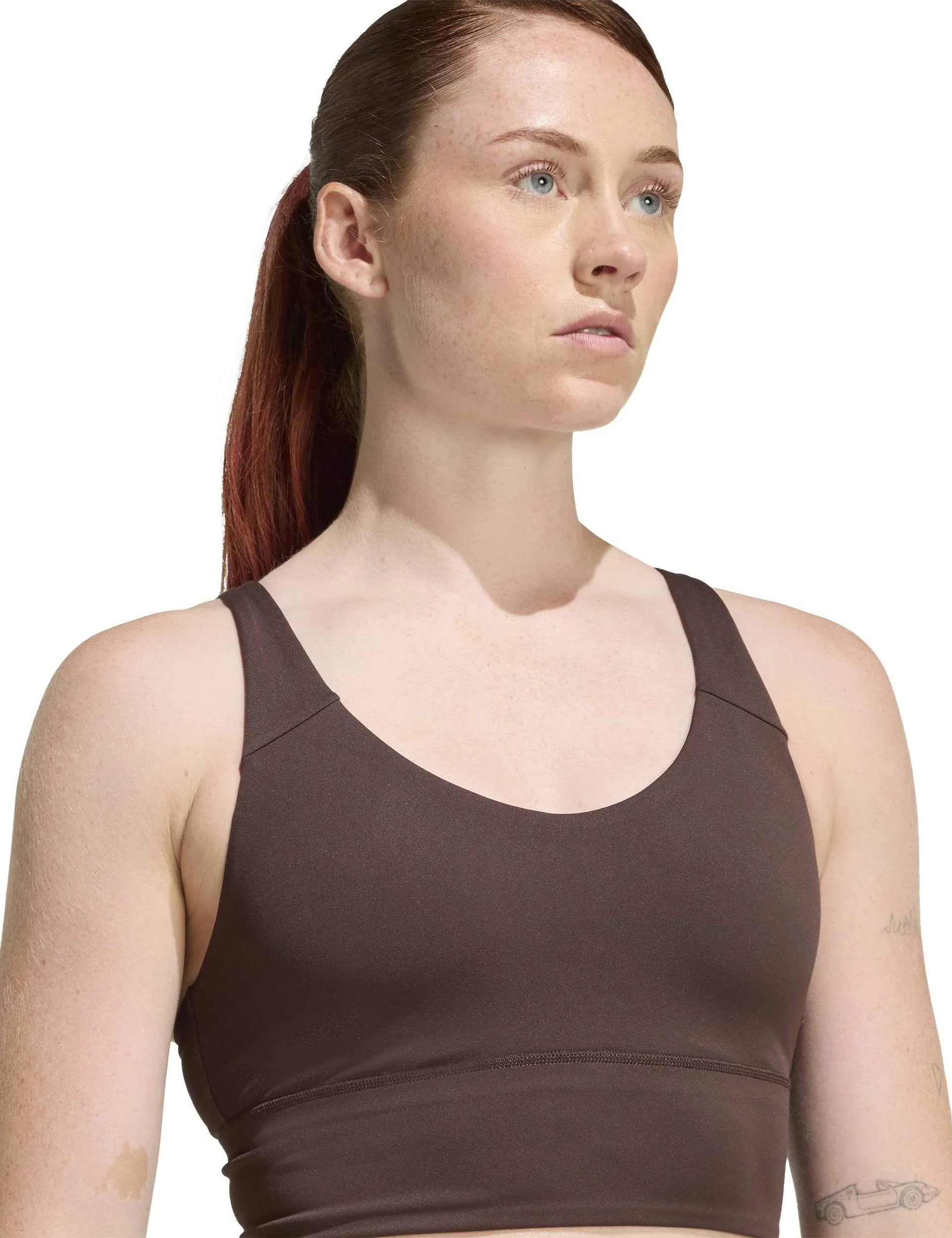 3 Stripes Studio All Me Light Support Bra - Aurora Coffee - Image 3