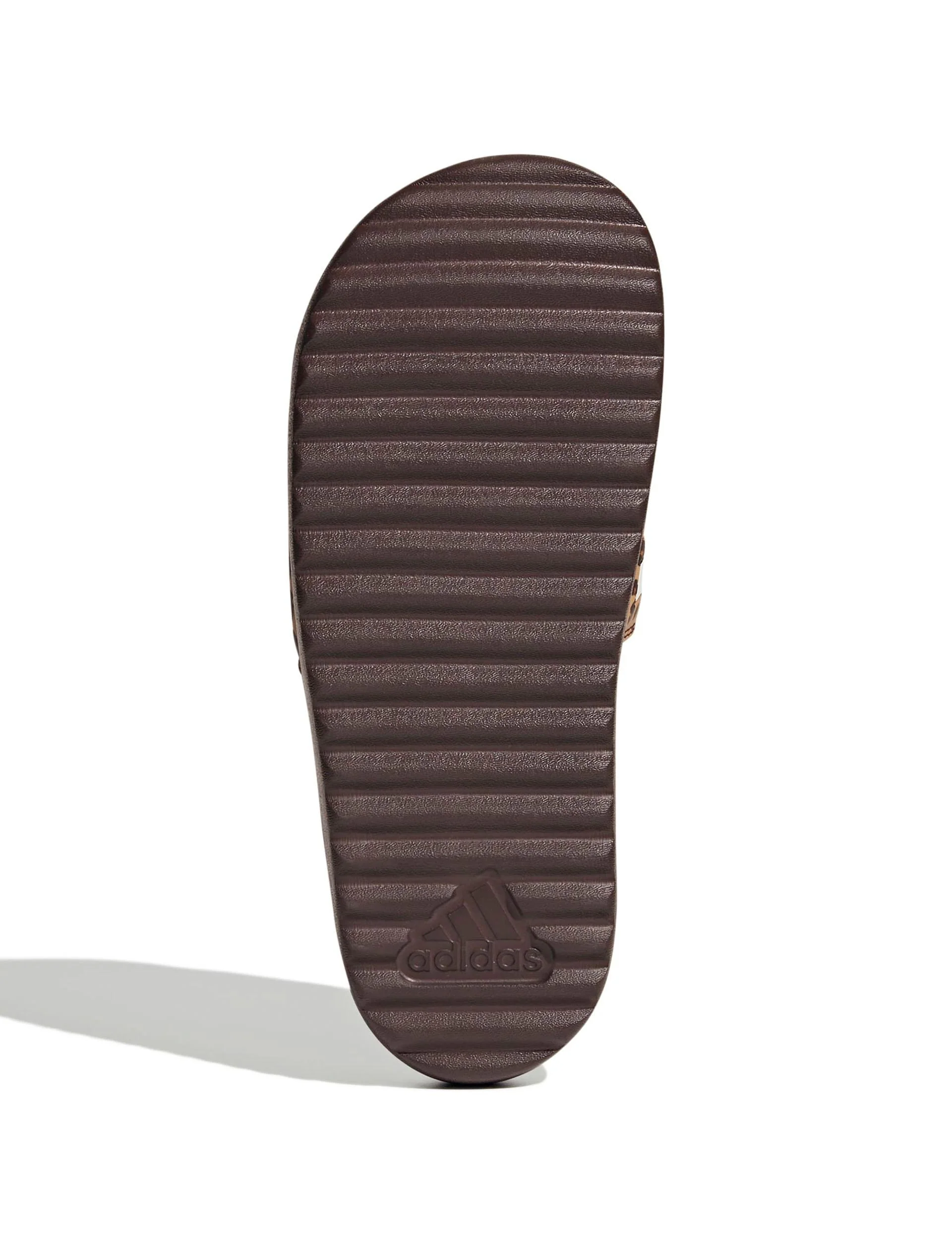 Adilette Platform Slides - Shadow Brown/Cloud White/Magic Beige - Image 6