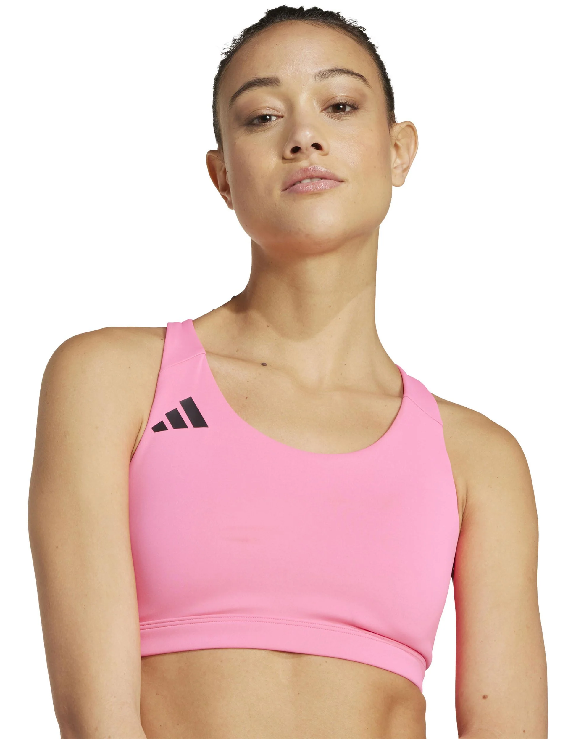 Adizero Essentials Run Medium Support Bra - Lucid Pink - Image 3