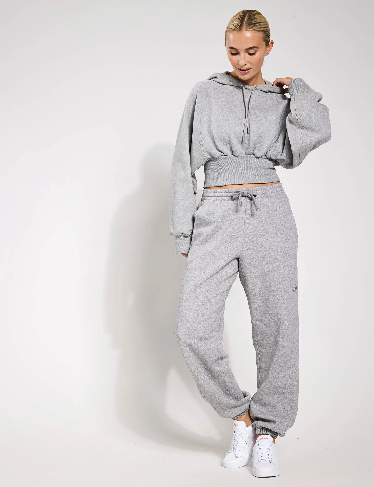 ALL SZN Fleece Loose Joggers - Medium Grey Heather - Image 4