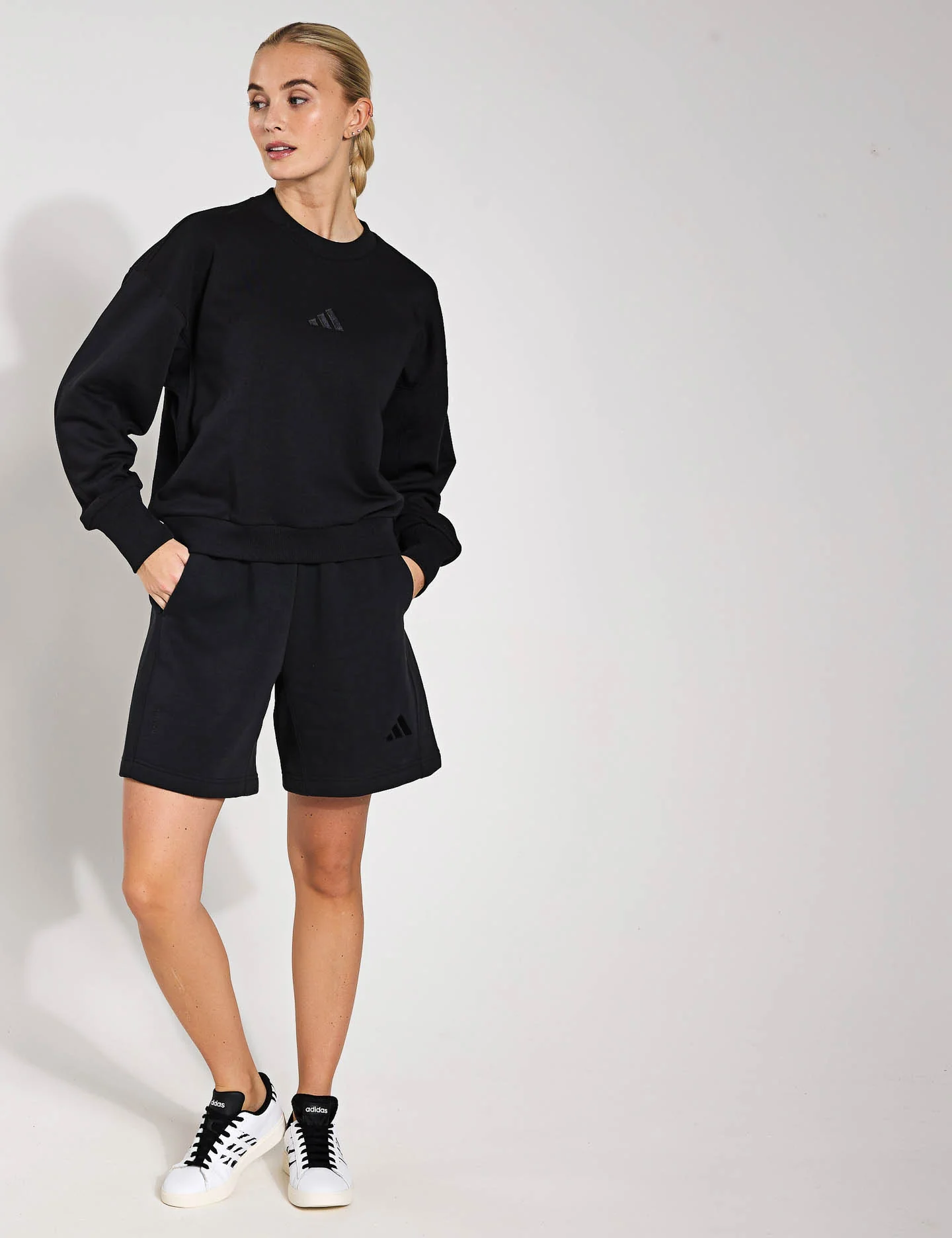 ALL SZN Fleece Loose Sweatshirt - Black - Image 4