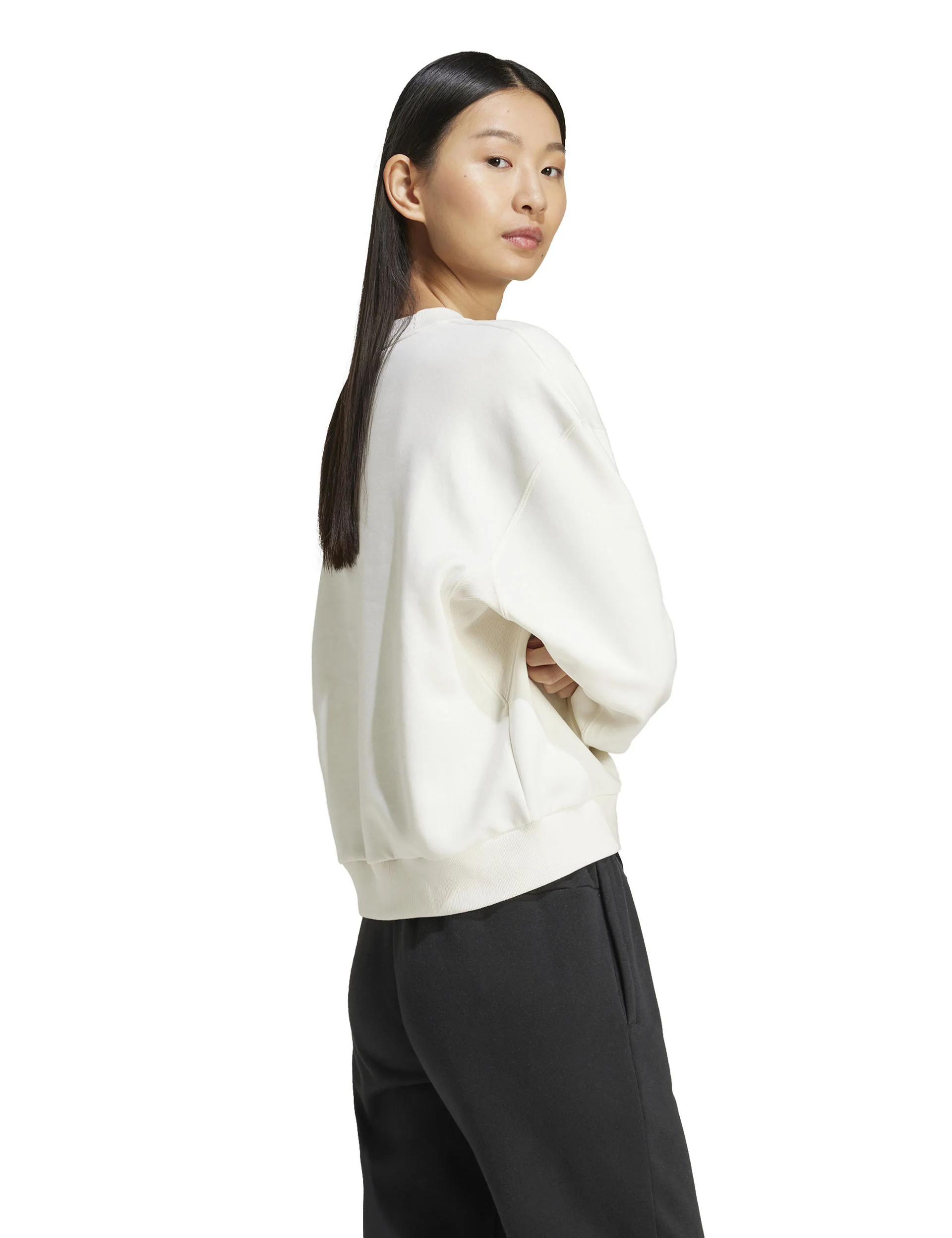 ALL SZN Fleece Loose Sweatshirt - Off White - Image 2