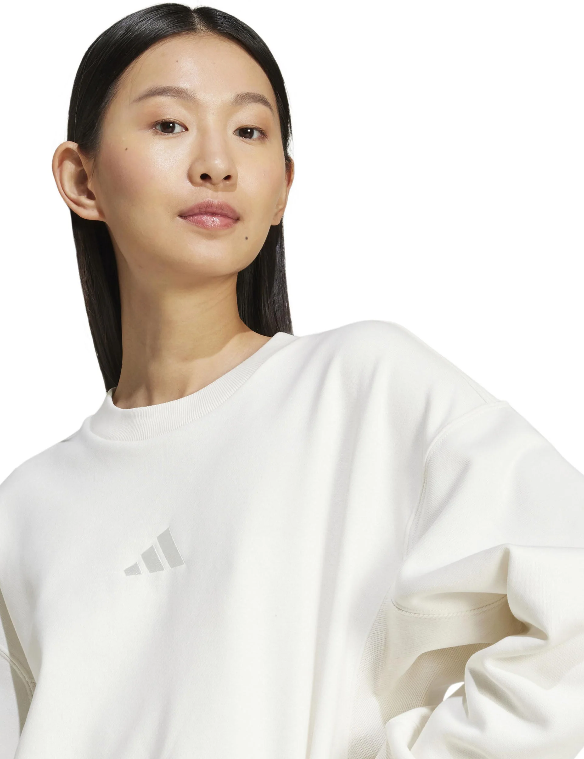 ALL SZN Fleece Loose Sweatshirt - Off White - Image 3