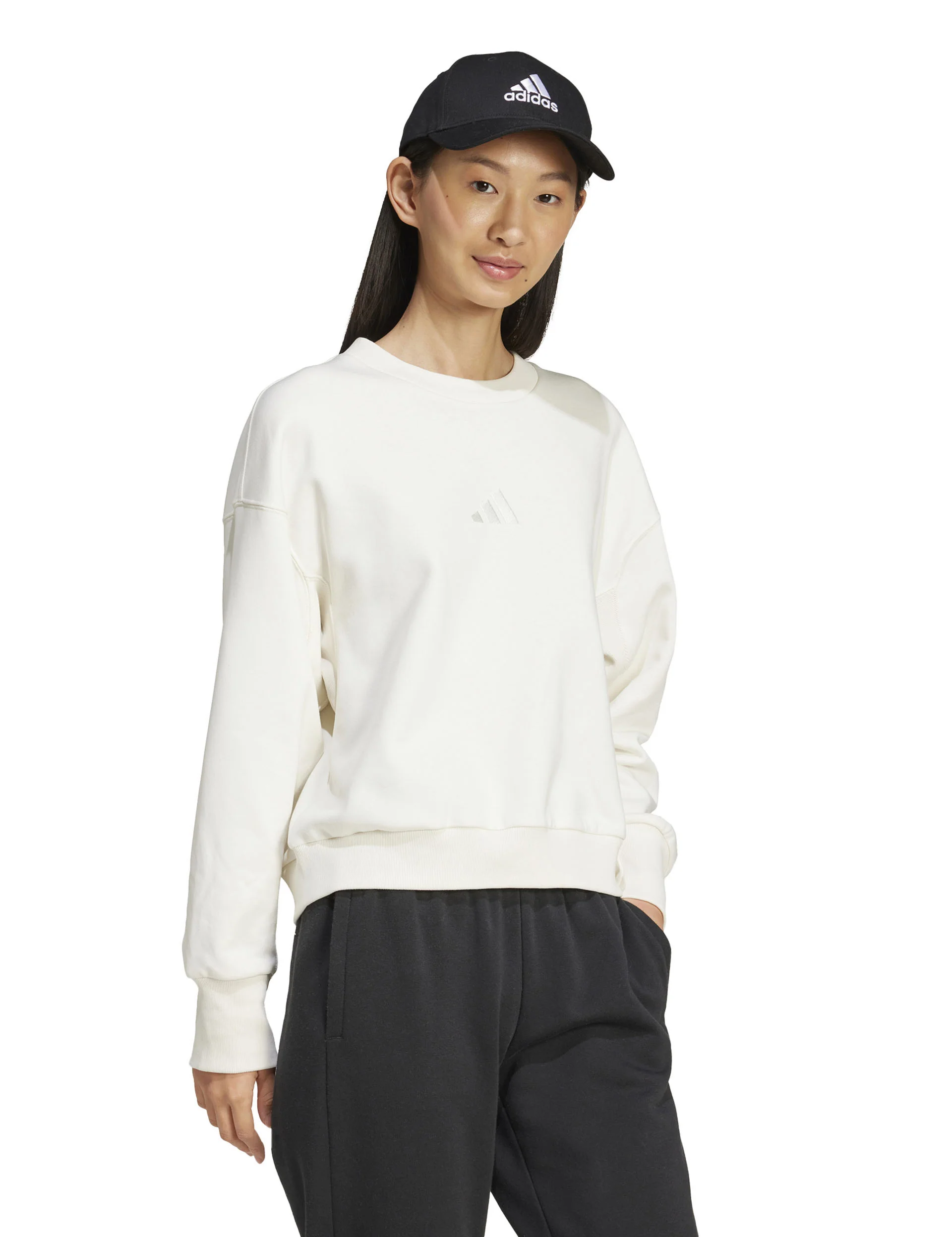 ALL SZN Fleece Loose Sweatshirt - Off White - Image 5