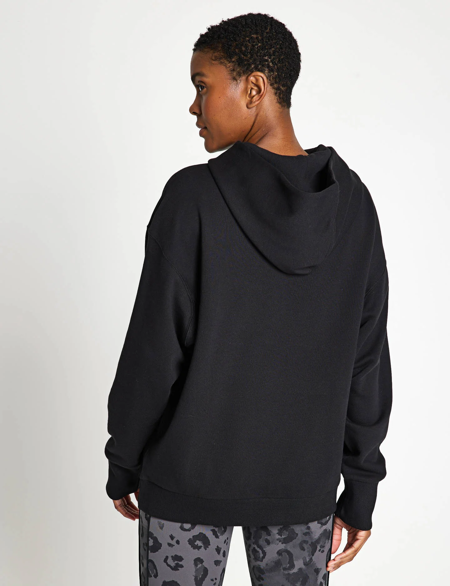ALL SZN French Terry Loose Hoodie - Black - Image 2