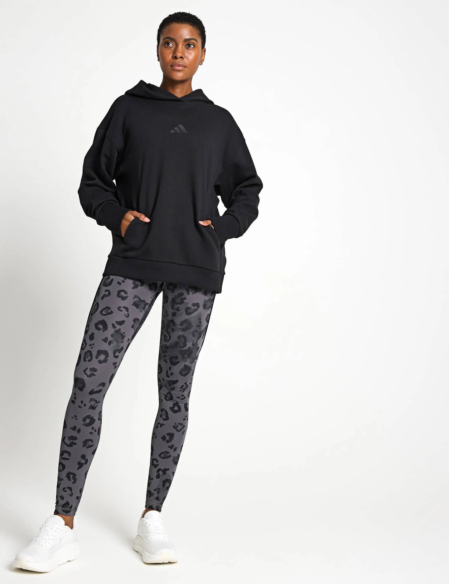 ALL SZN French Terry Loose Hoodie - Black - Image 4