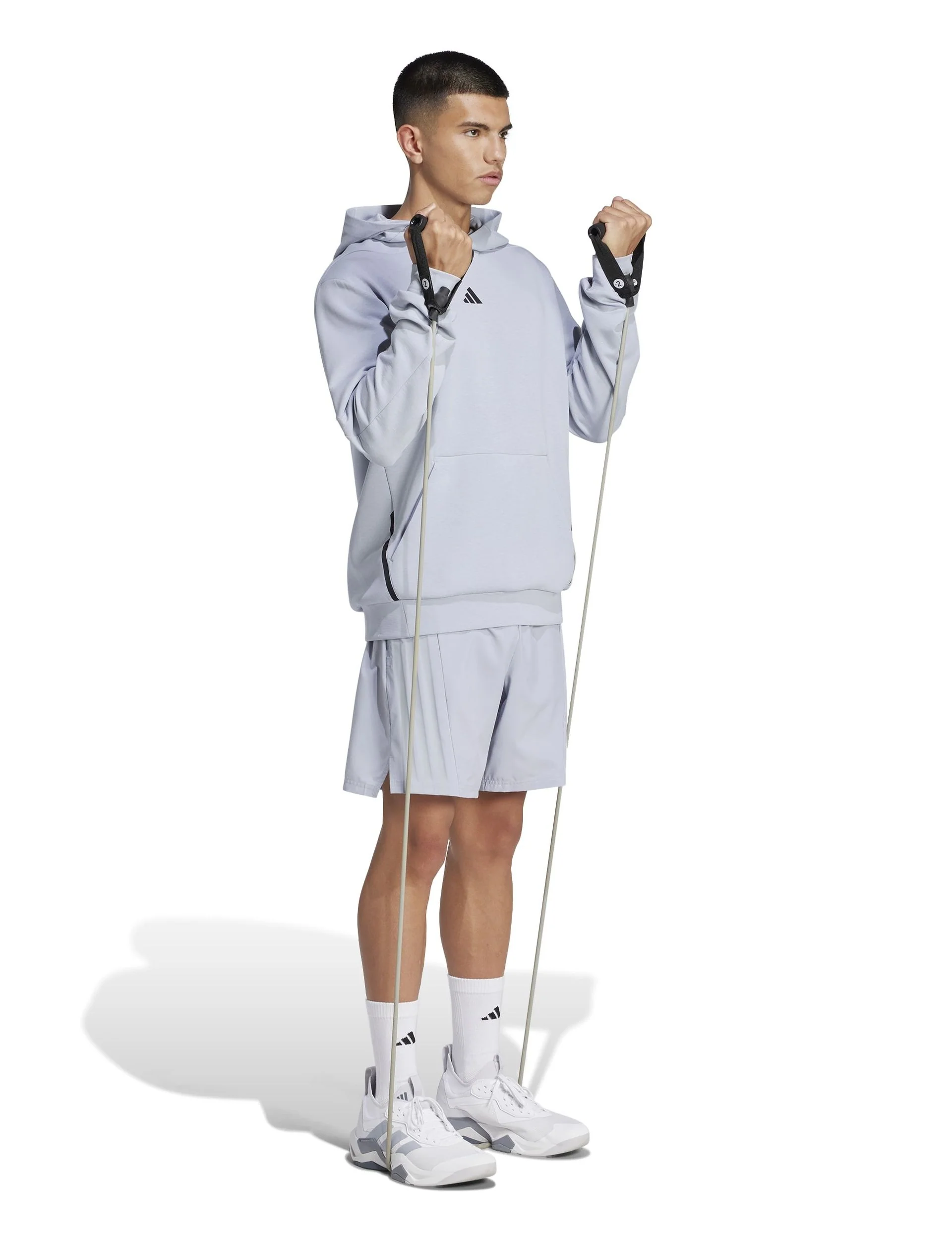 Designed For Training 3-Stripes Shorts - Halo Silver - Image 5