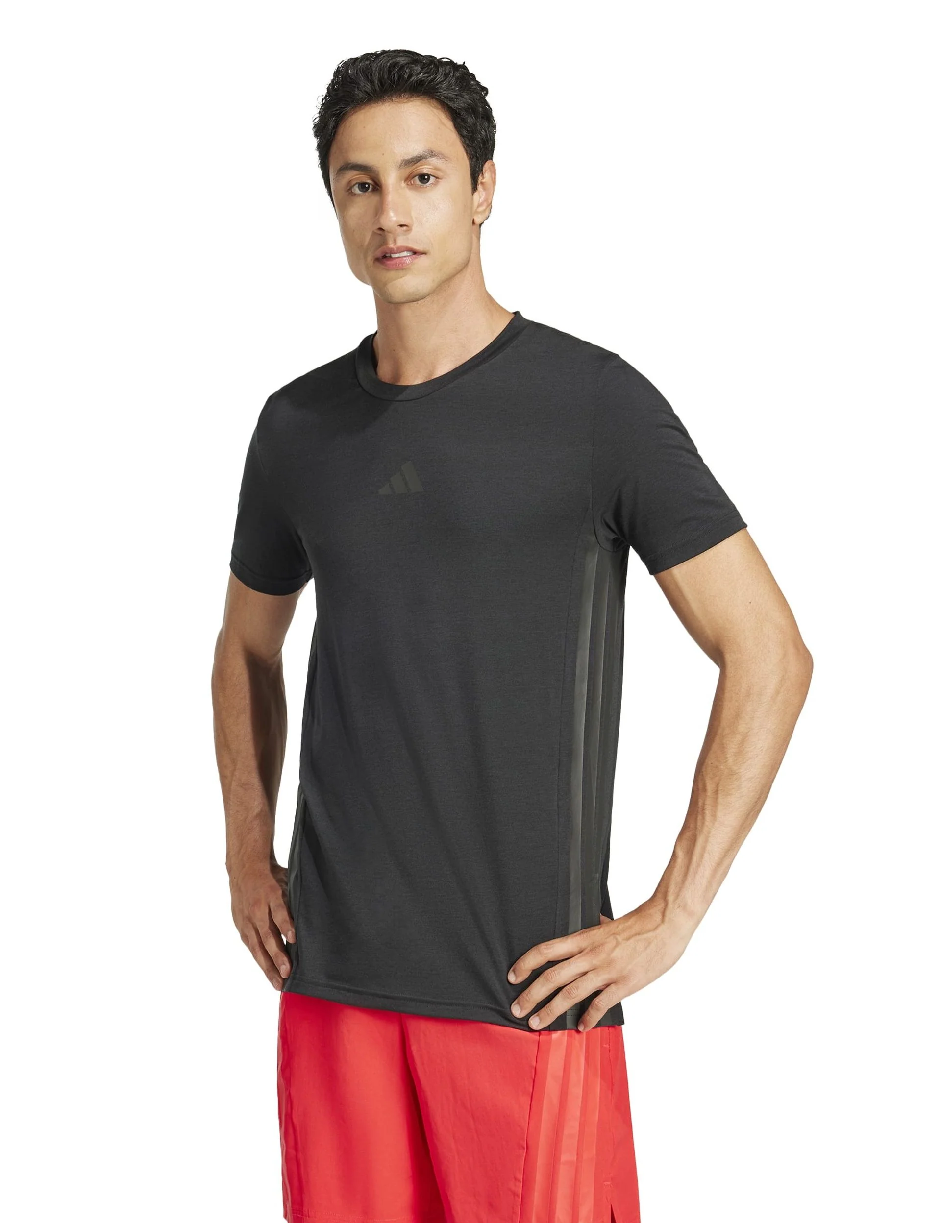Designed 4 Training 3-Stripes Tee - Black/Black