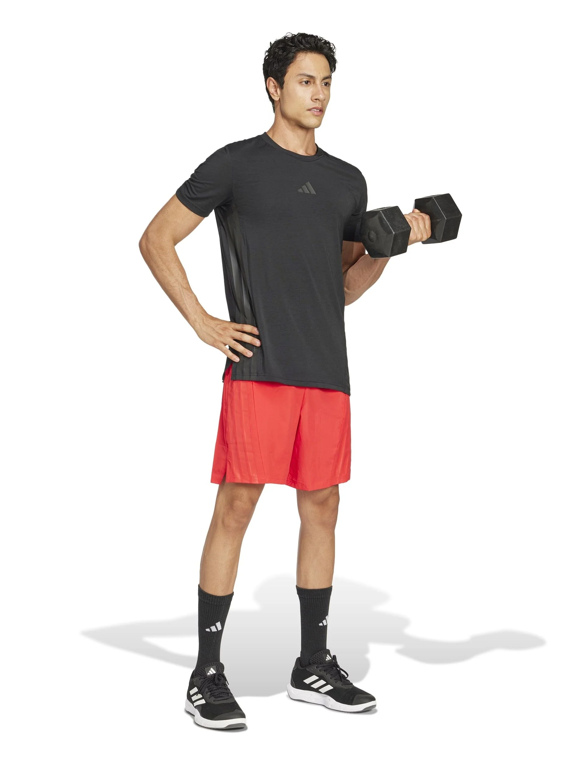 Designed 4 Training 3-Stripes Tee - Black/Black - Image 5