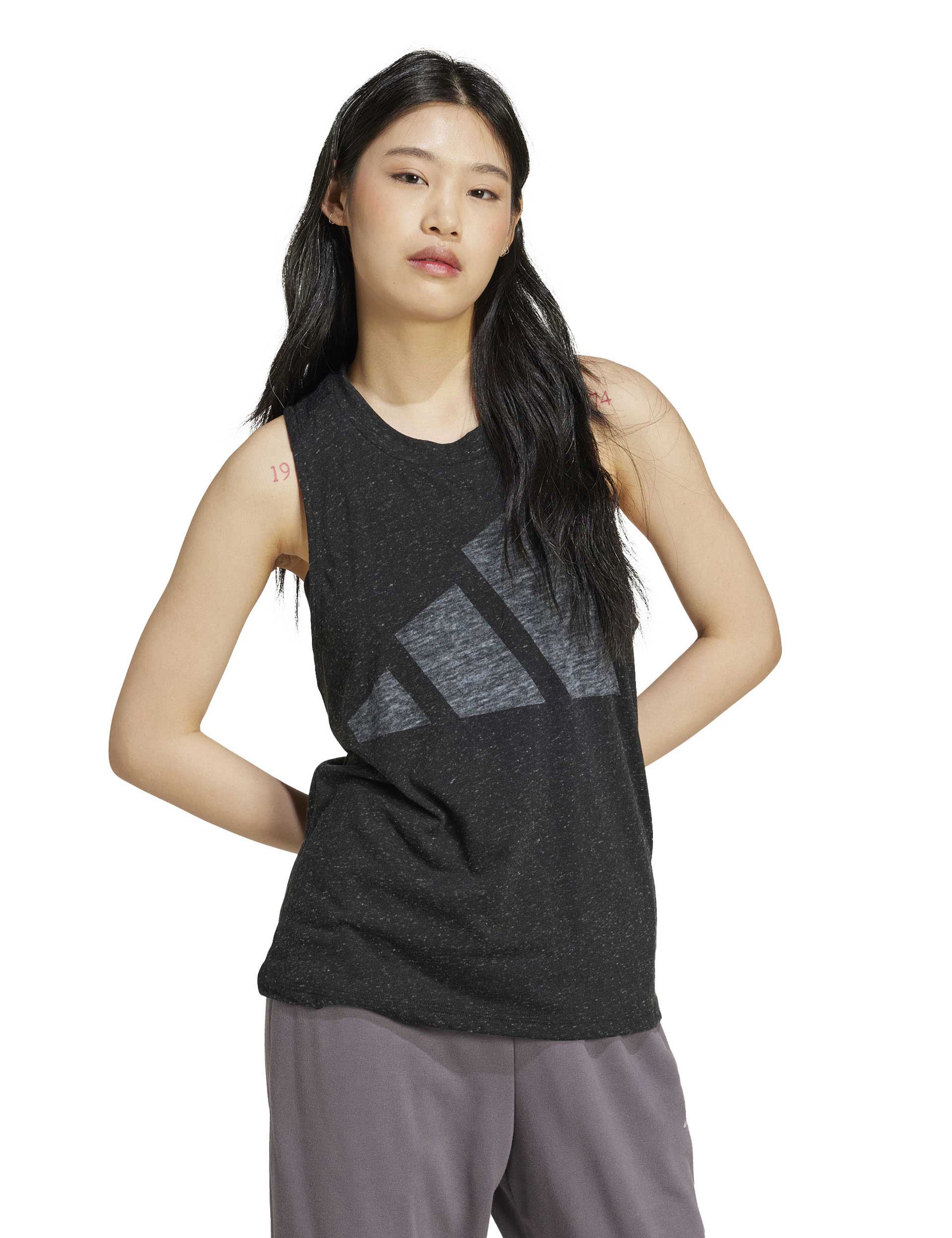 Essentials Winners Tank Top - Black/White - Image 5