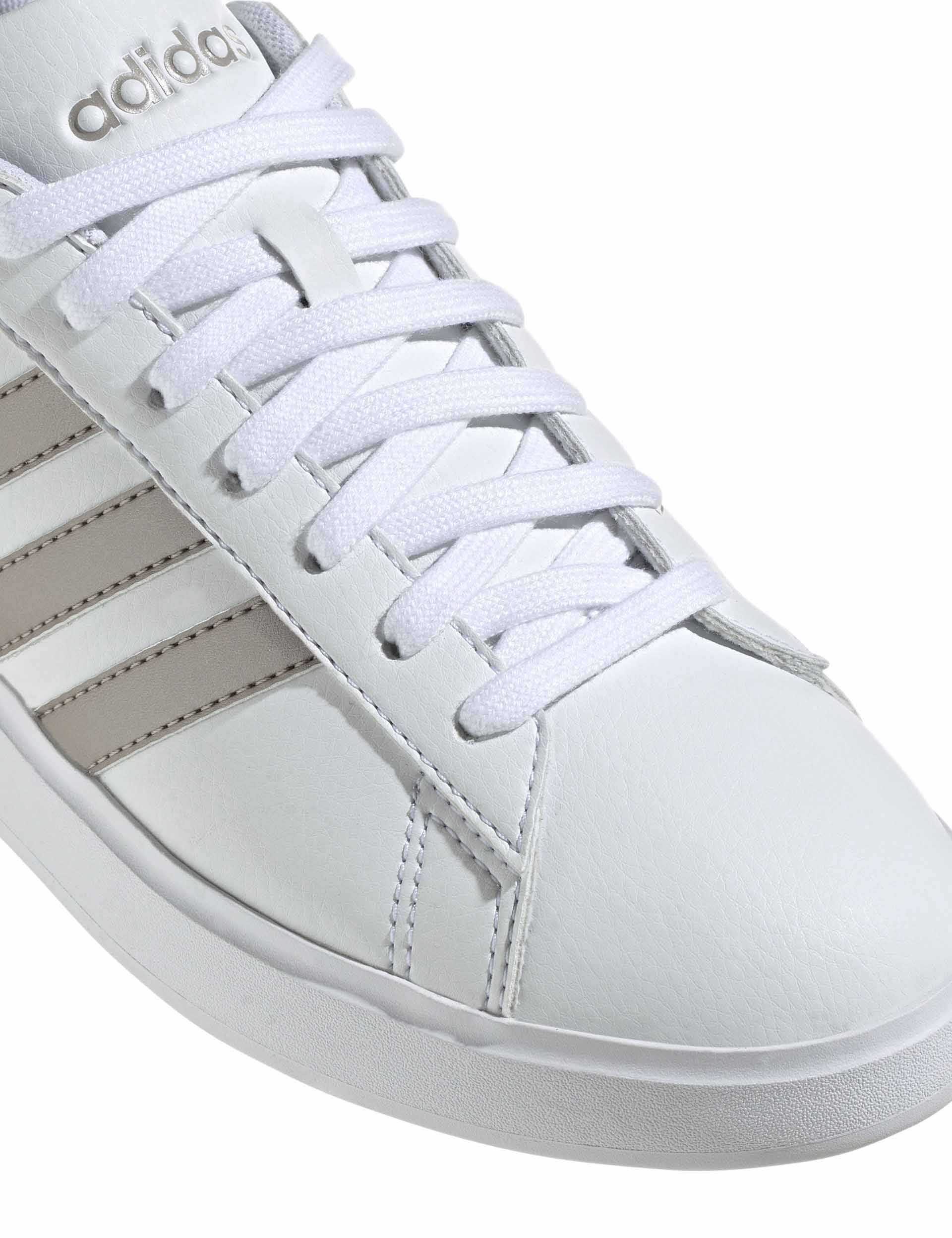 Grand Court 2.0 Shoes - Cloud White/Platinum Metallic - Image 5