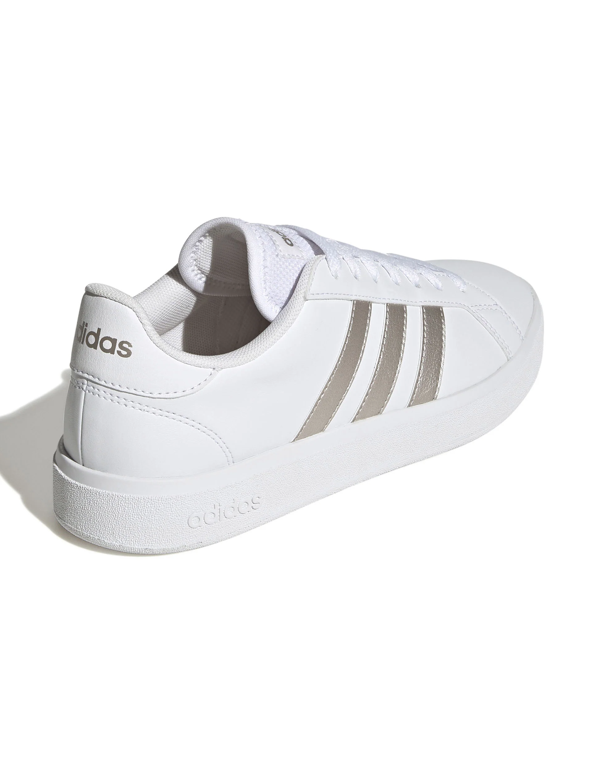 Grand Court Base 2.0 Shoes - Cloud White/Platinum Metallic - Image 3