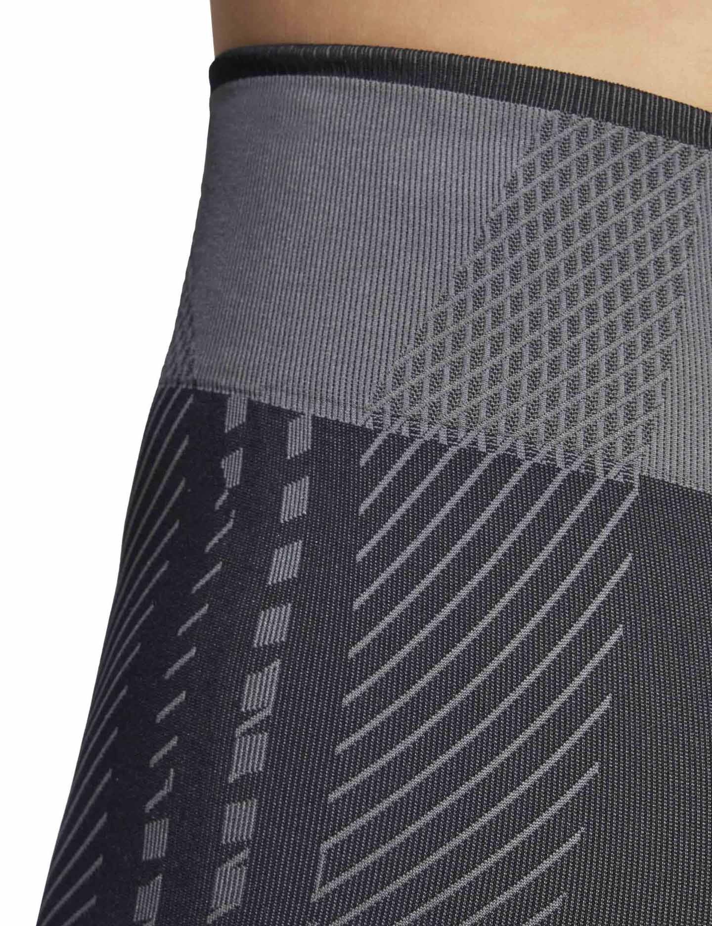 Knitted Training 5" Leggings - Black/Grey Six - Image 4