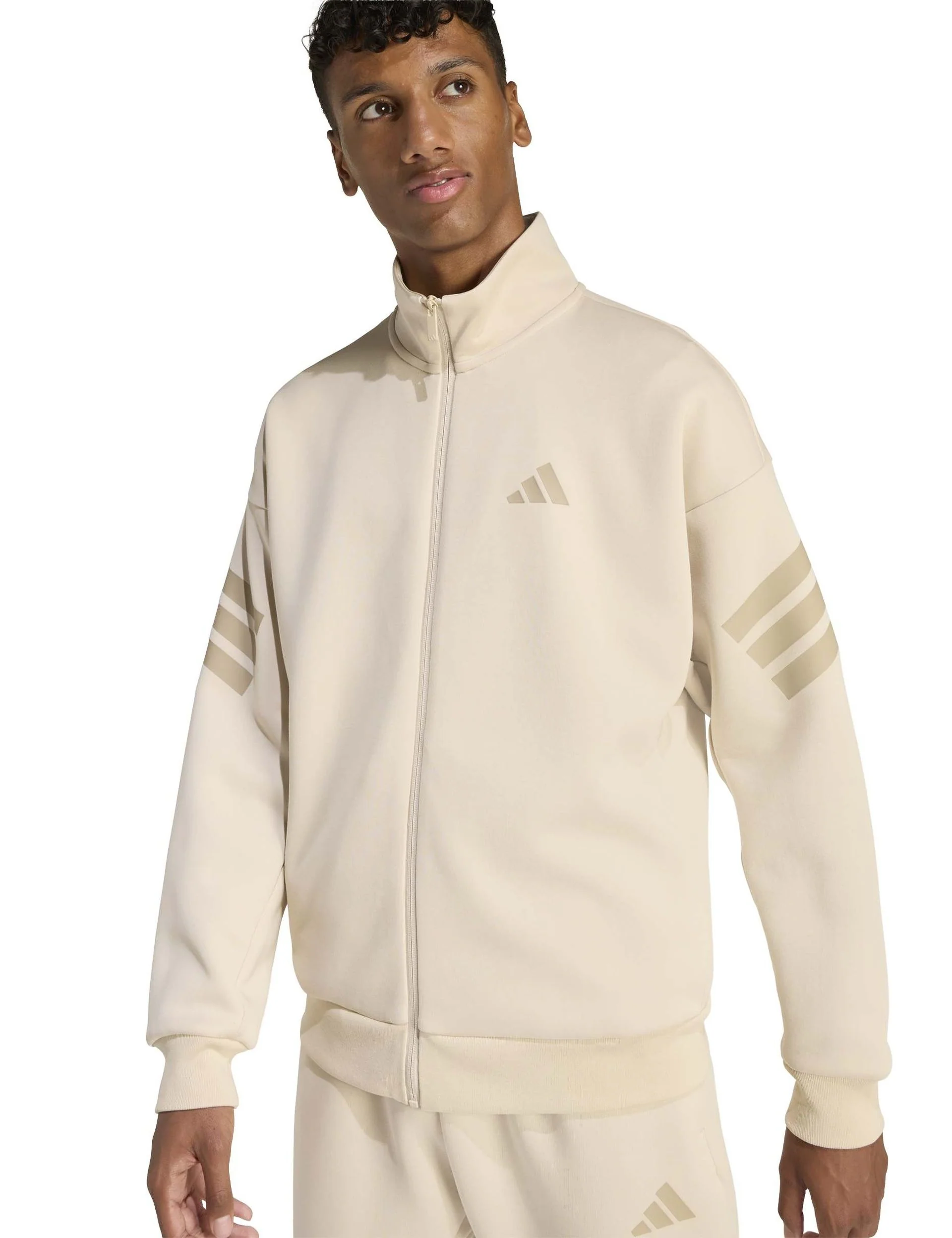 3-Stripes Woven Track Jacket - Crystal Linen - Image 3