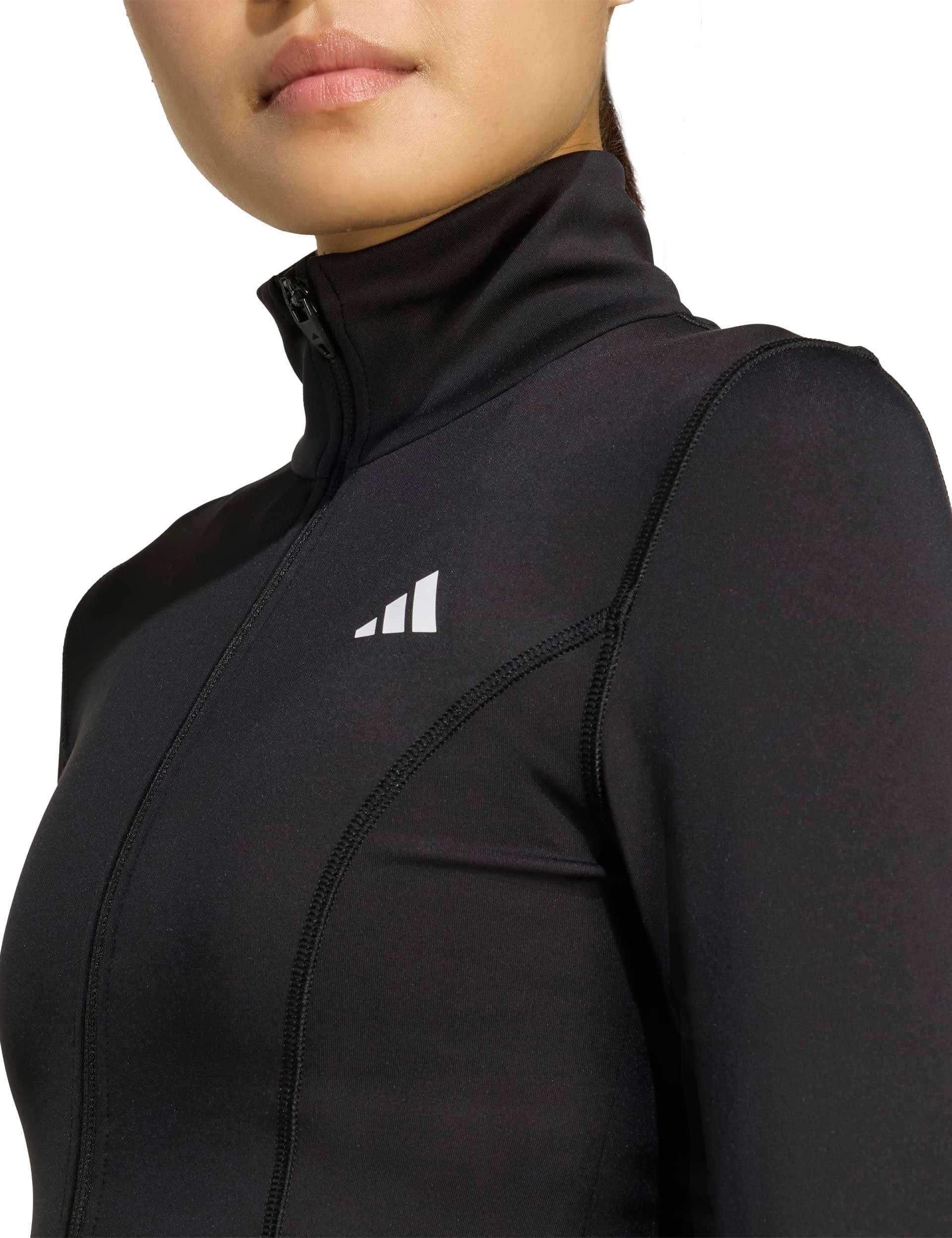 Optime Essentials Full-Zip Jacket - Black - Image 3