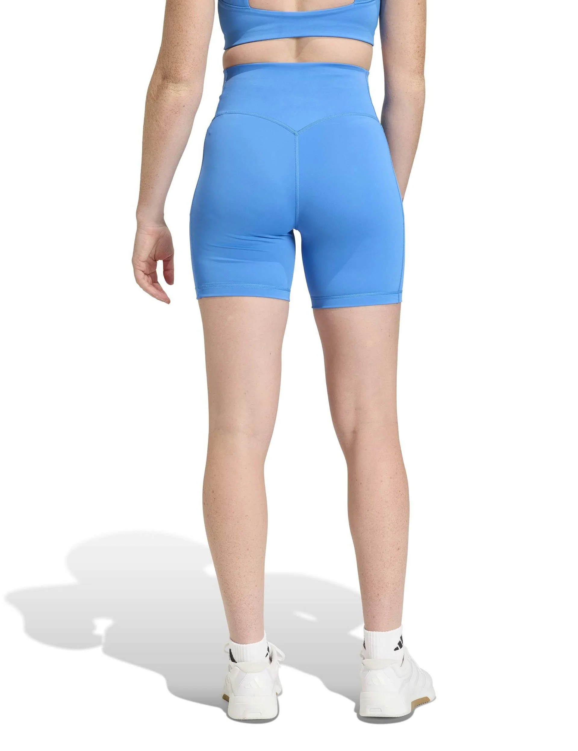 Optime Workout Short Leggings - Ray Blue - Image 2
