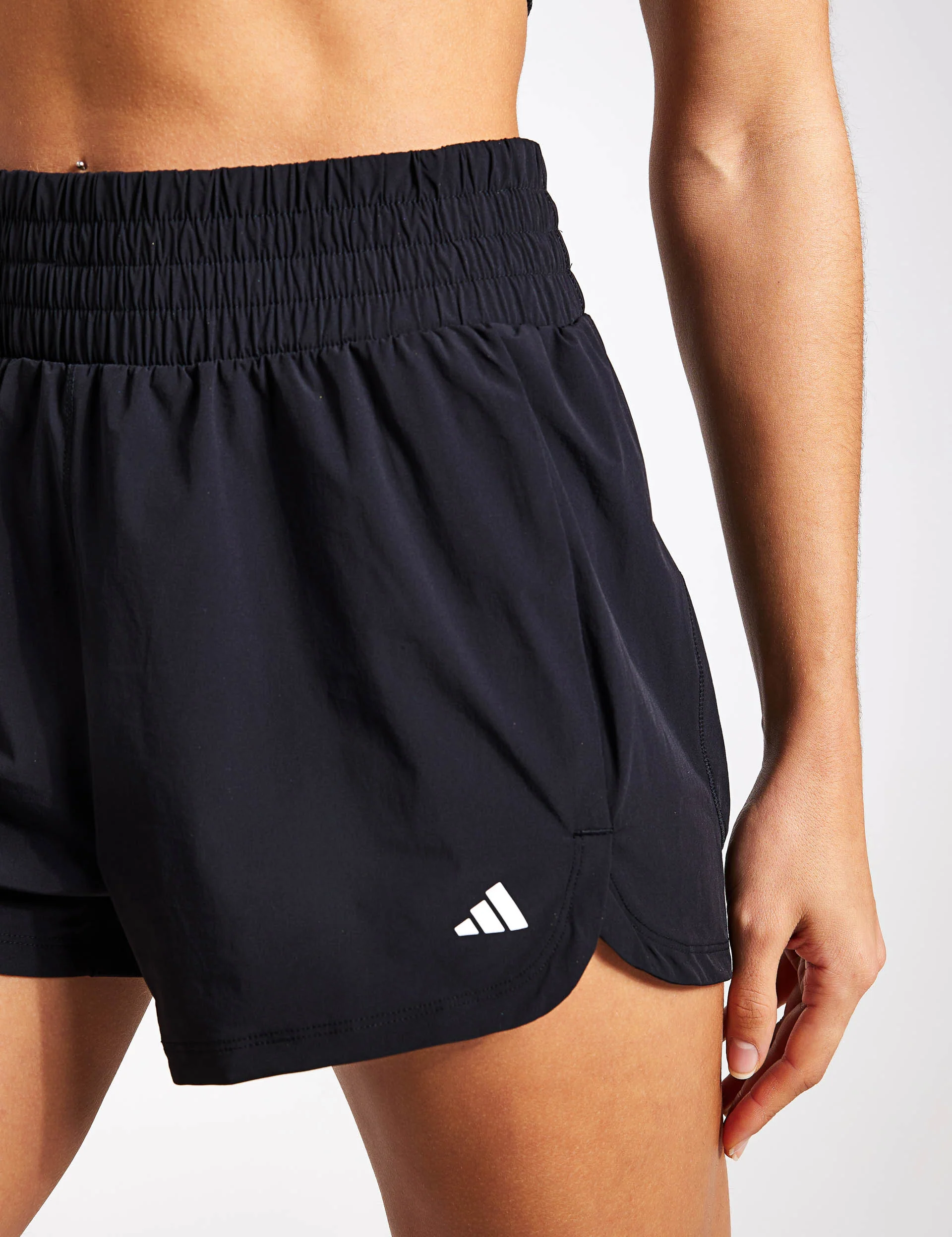 Pacer Stretch-Woven Zipper Pocket Lux Shorts - Black - Image 3