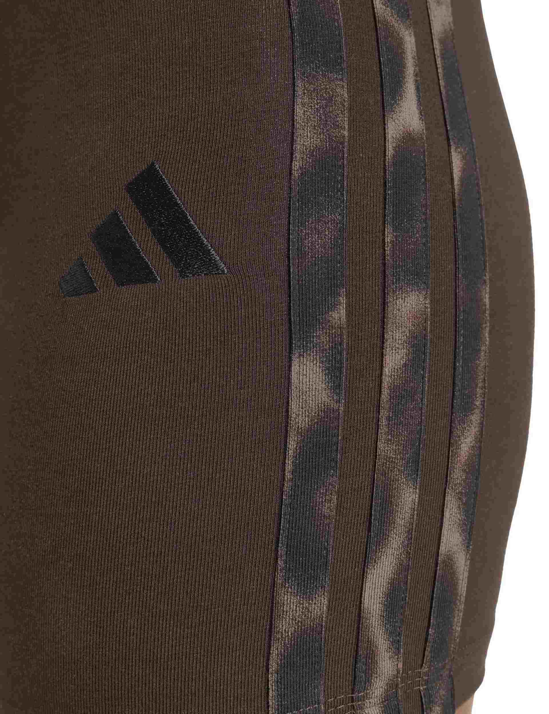 Seasonal Essentials Leopard Print Biker Shorts with 3-Stripes - Aurora Coffee/Multicolor - Image 4
