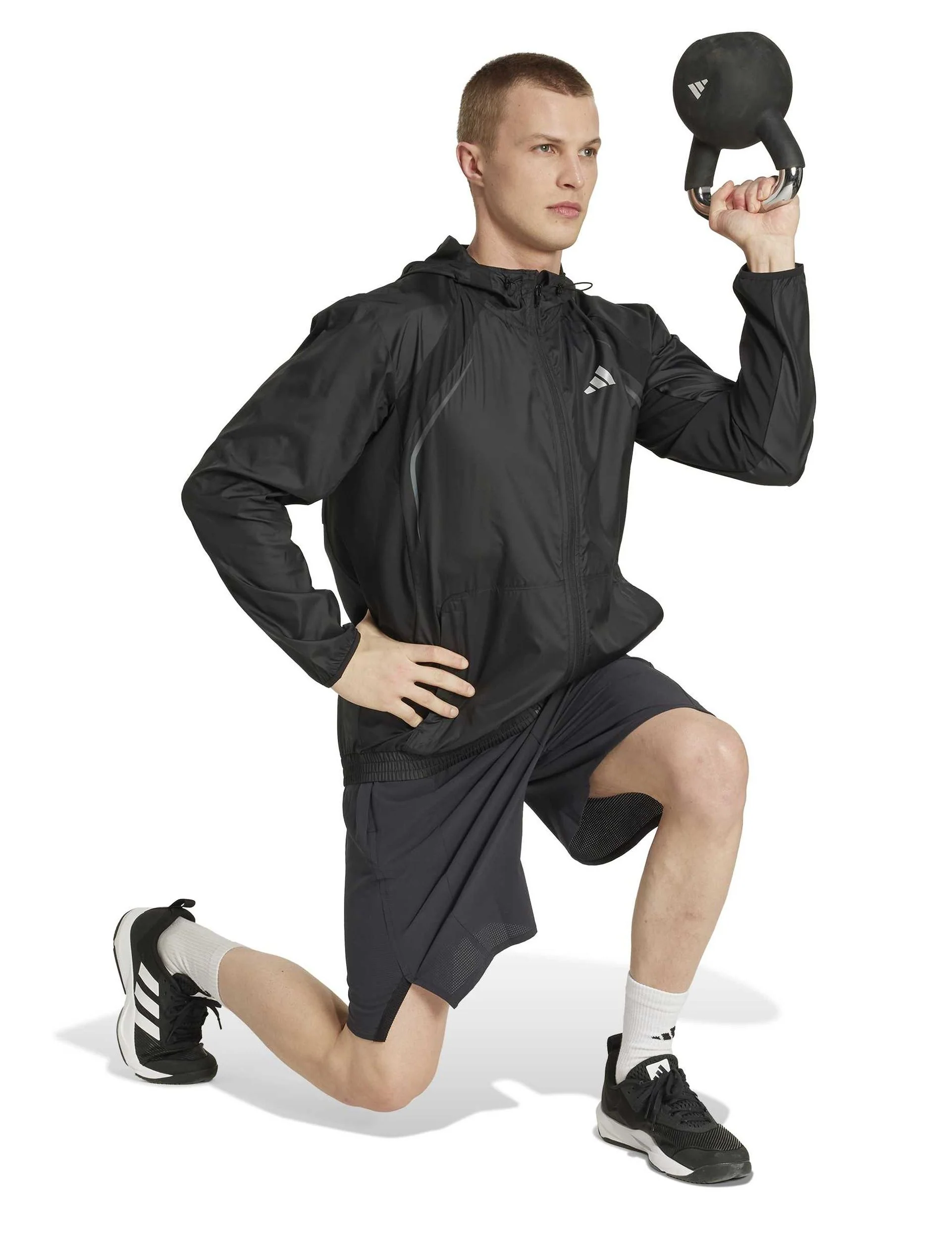 Tech Apparel Windbreaker - Black - Image 5