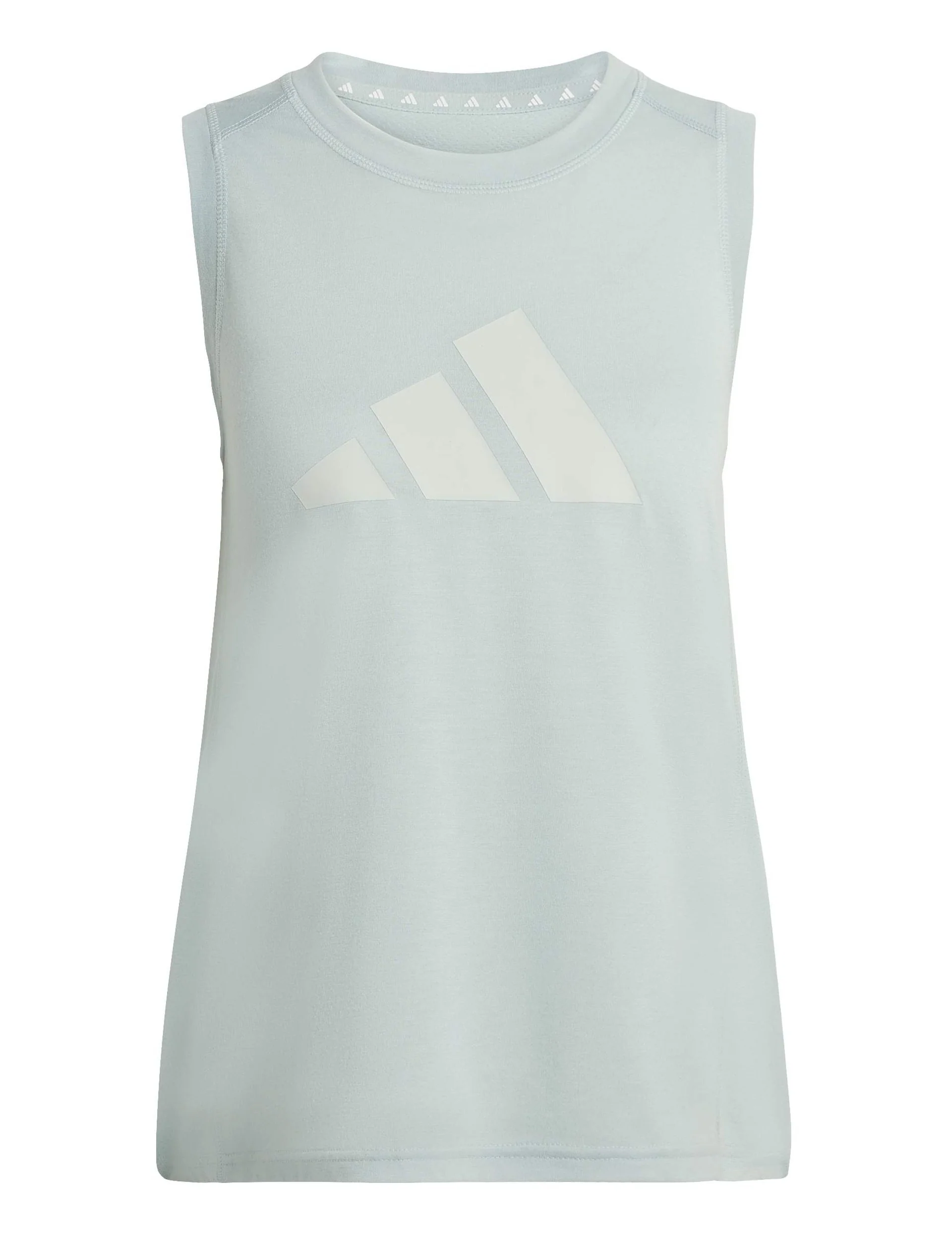 Train Essentials Big Performance Logo Training Tank Top - Wonder Sage/Wonder Silver - Image 6