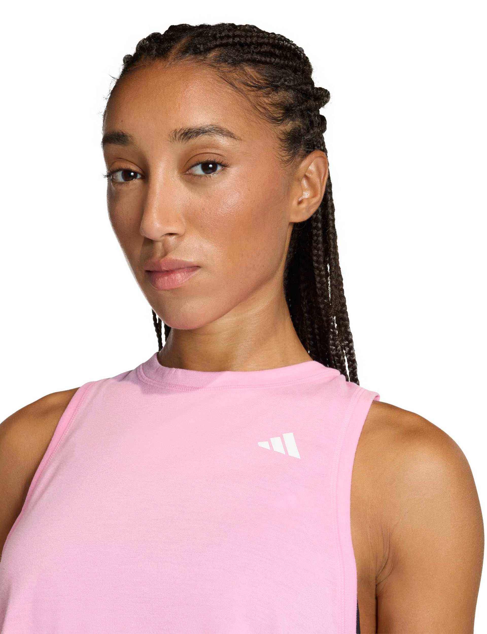 Train Essentials Boxy Workout Tank Top - St Tropic Bloom/Black - Image 3