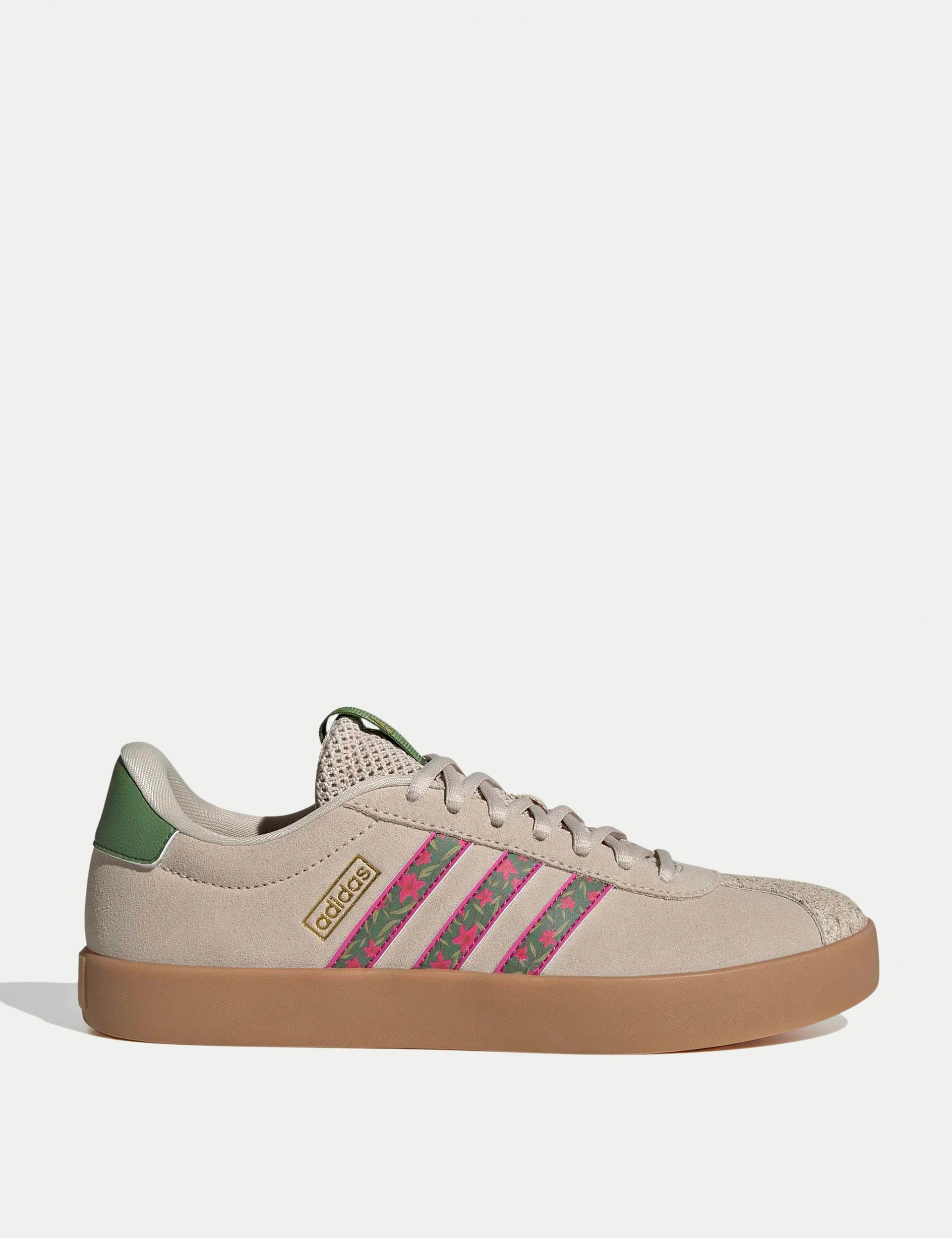 VL Court 3.0 Shoes - FARM Rio Crystal Linen/Crew Green/Bahia Magenta