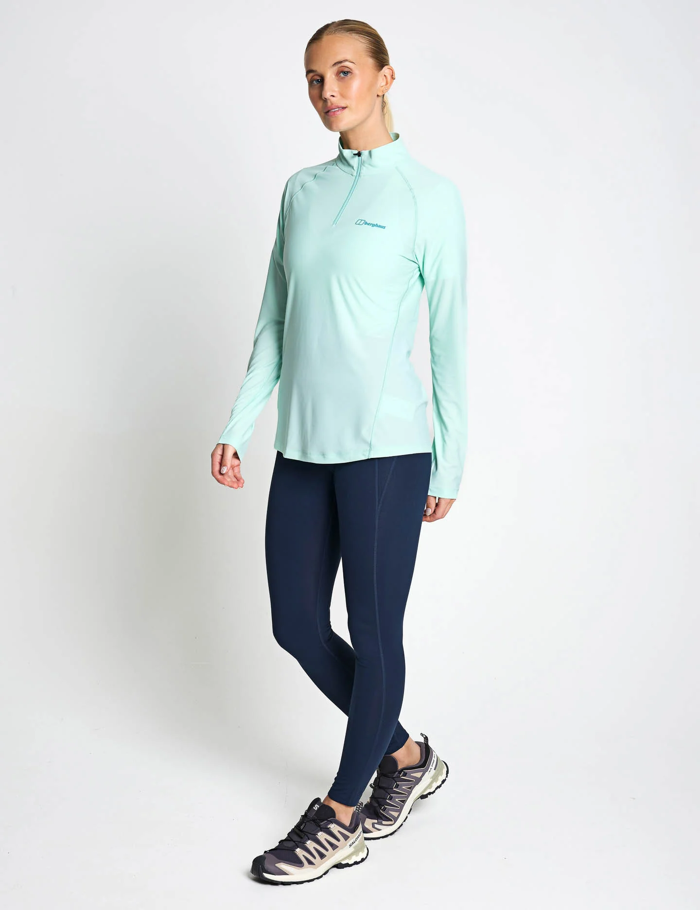 24/7 Tech Tee Long Sleeve Half Zip - Light Electro - Image 5