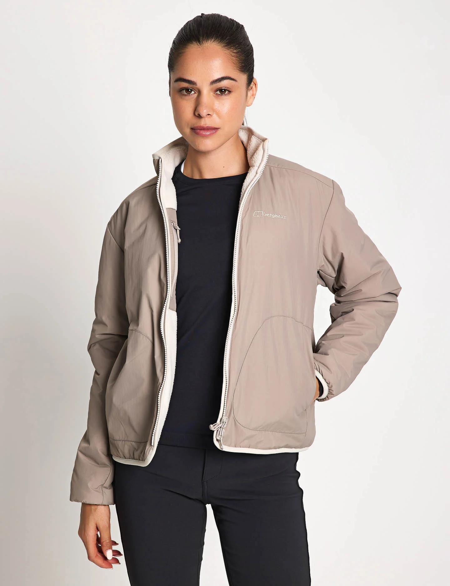 Asperton Reversible Jacket - Char/Stone - Image 2