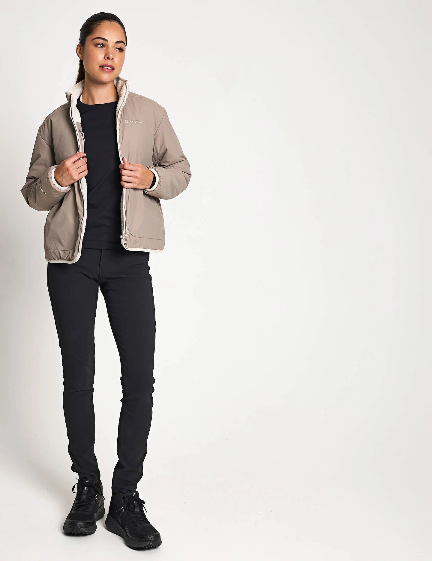 Asperton Reversible Jacket - Char/Stone - Image 6