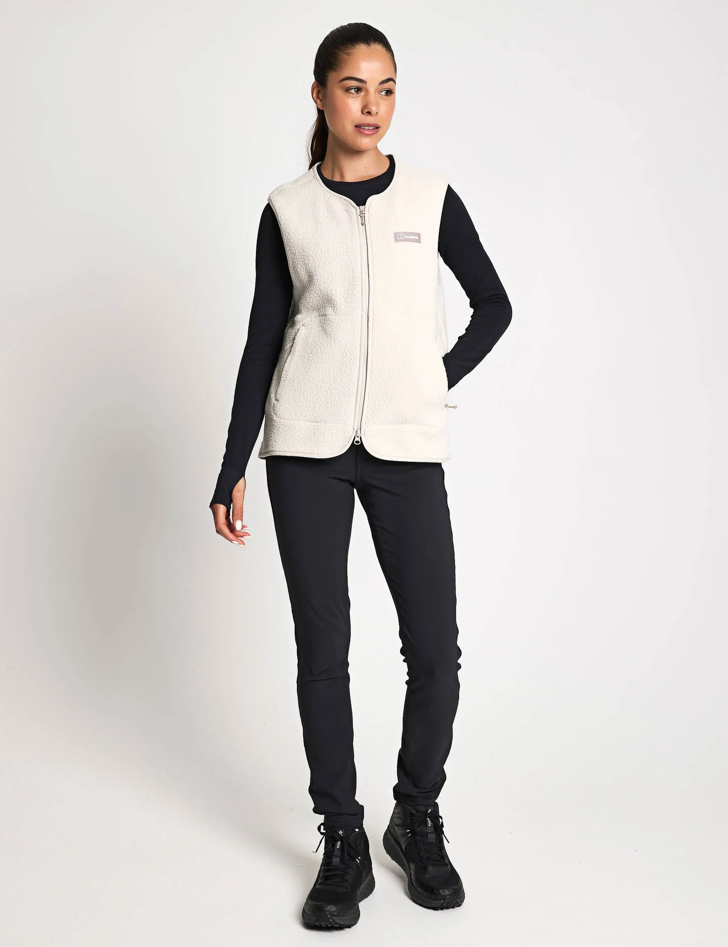 Hanby Relaxed Vest - Stone - Image 4