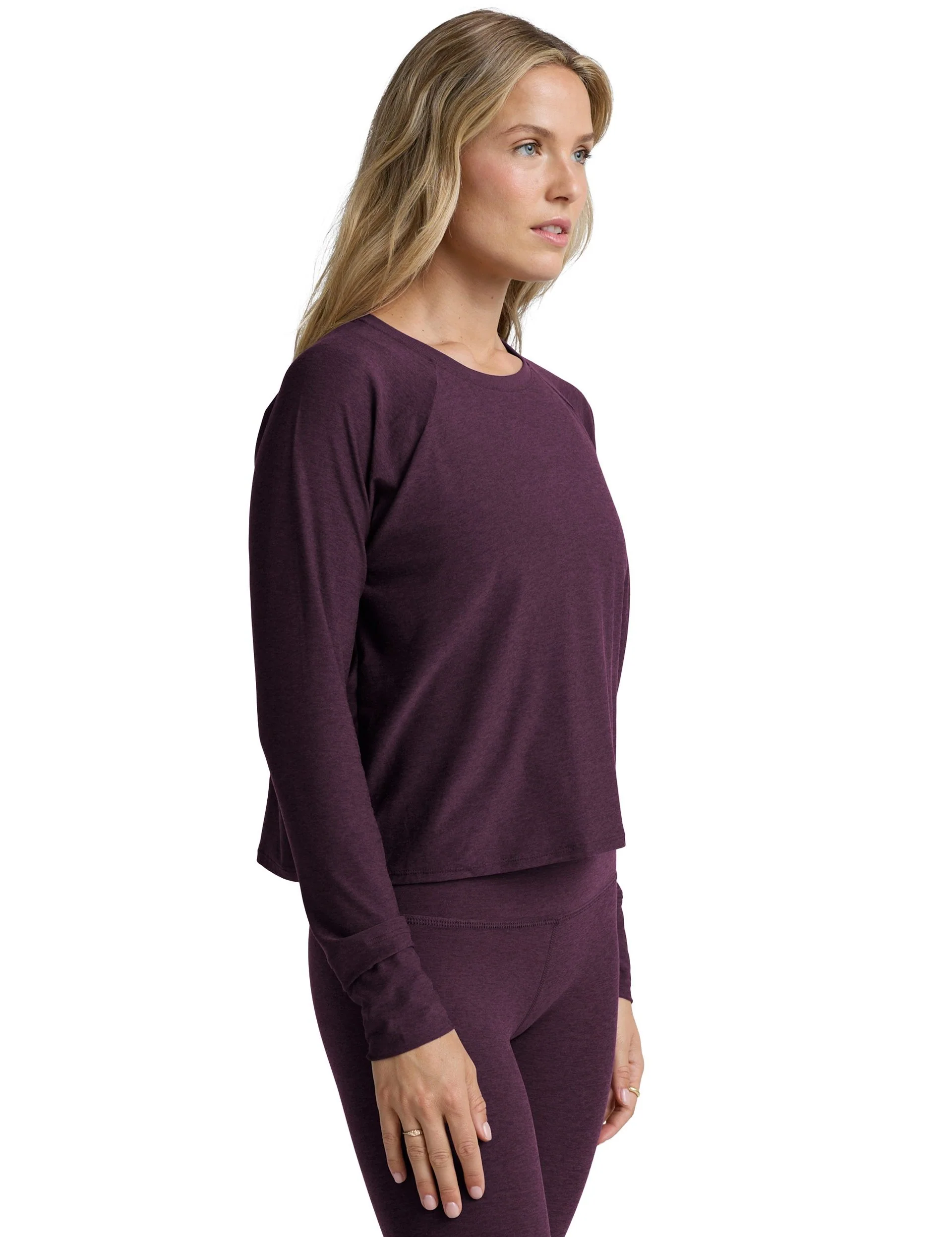 Featherweight Daydreamer Pullover - Eggplant Purple Heather - Image 2