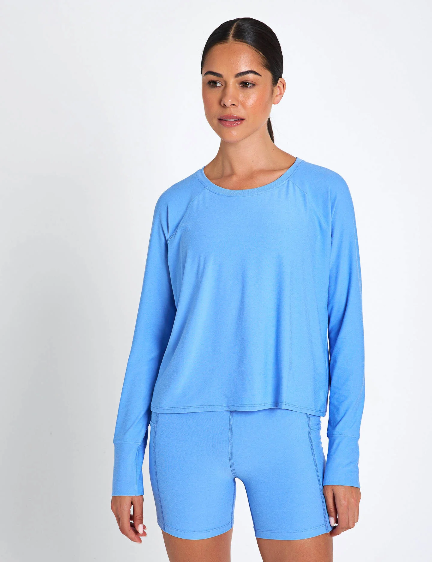 Featherweight Daydreamer Pullover - Flower Blue Heather