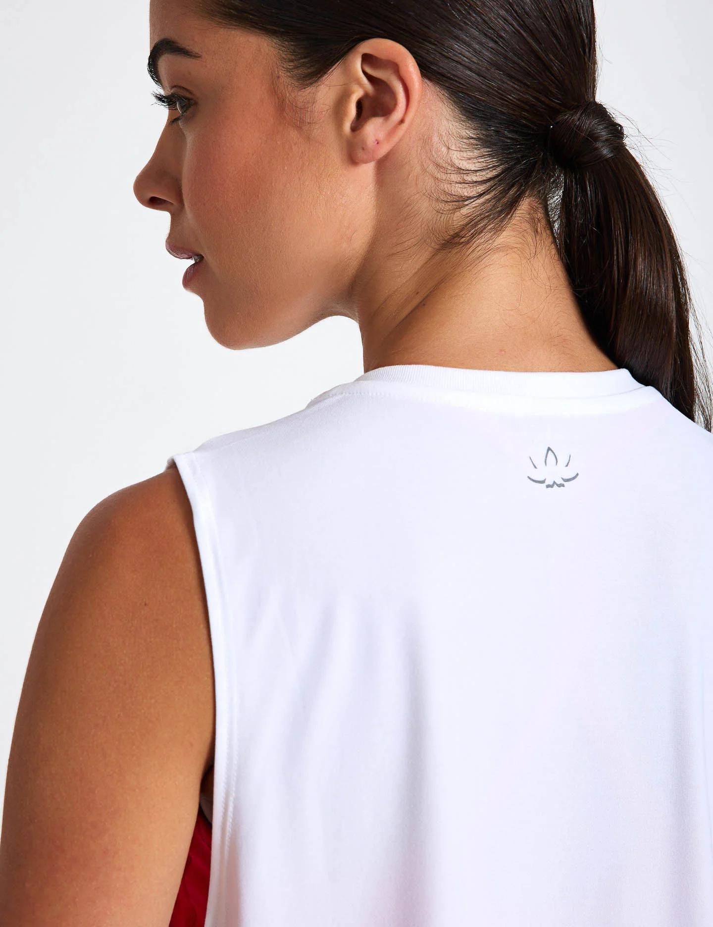 Featherweight Minimal Cropped Tank - Cloud White - Image 3