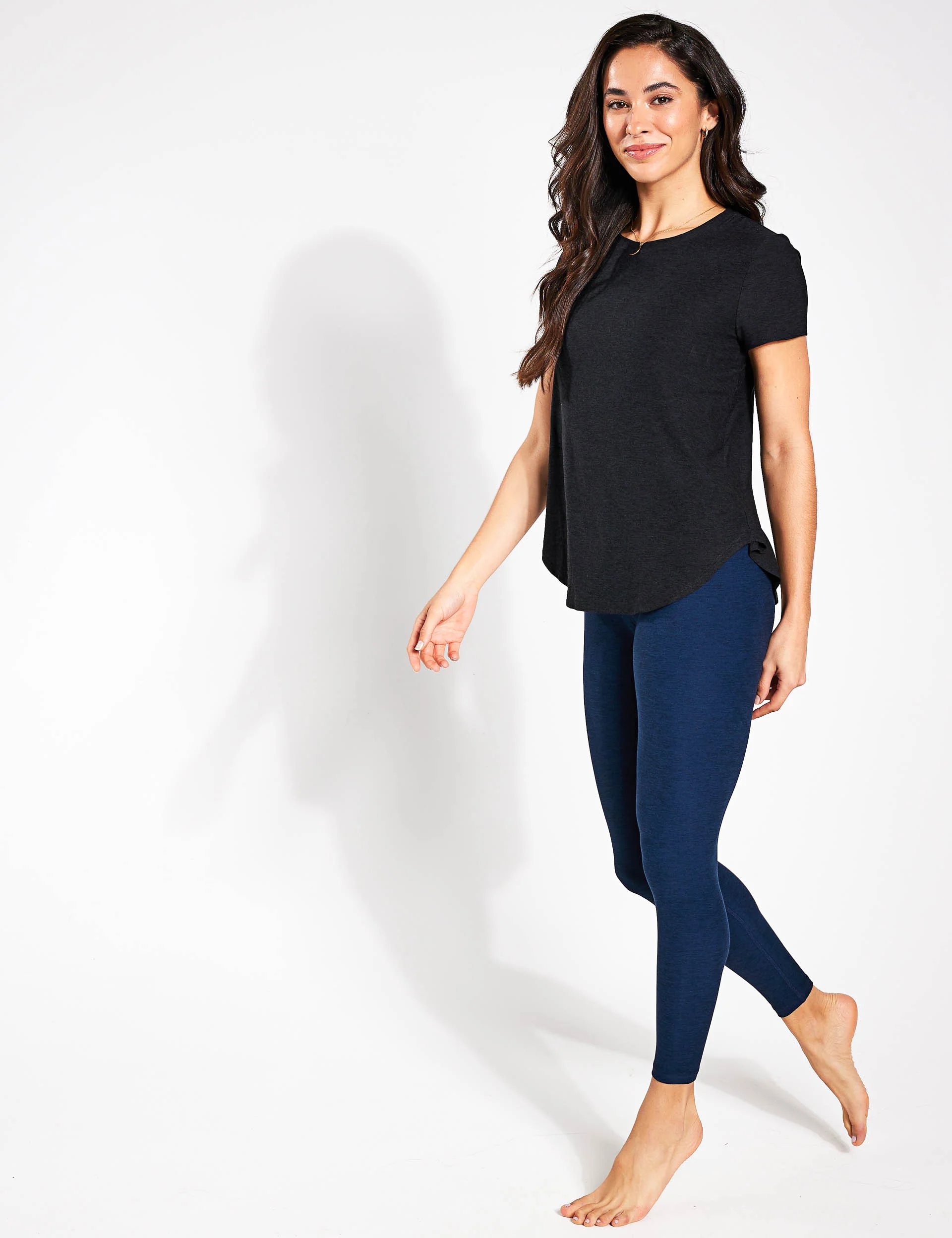 Featherweight On The Down Low Tee - Darkest Night - Image 3