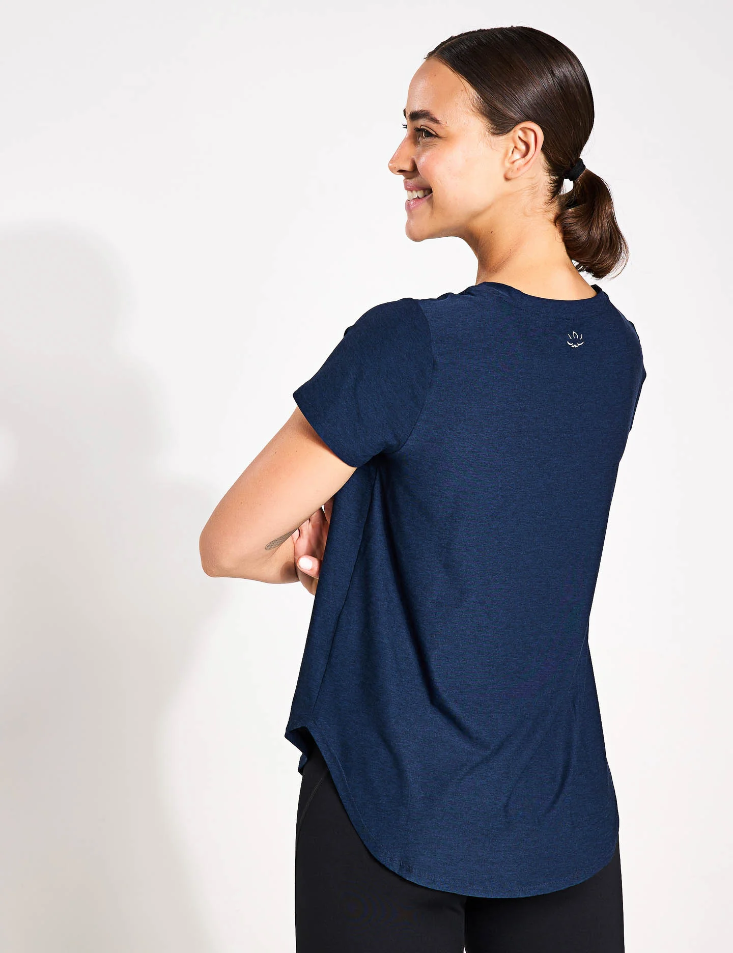 Featherweight On The Down Low Tee - Nocturnal Navy - Image 2