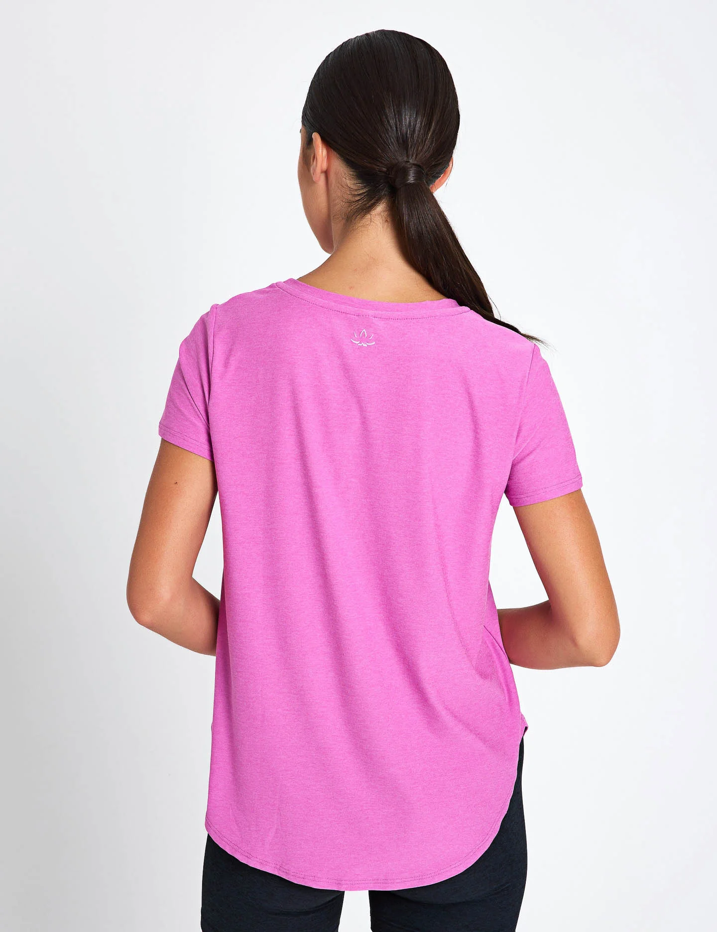 Featherweight On The Down Low Tee - Sunset Violet Heather - Image 2