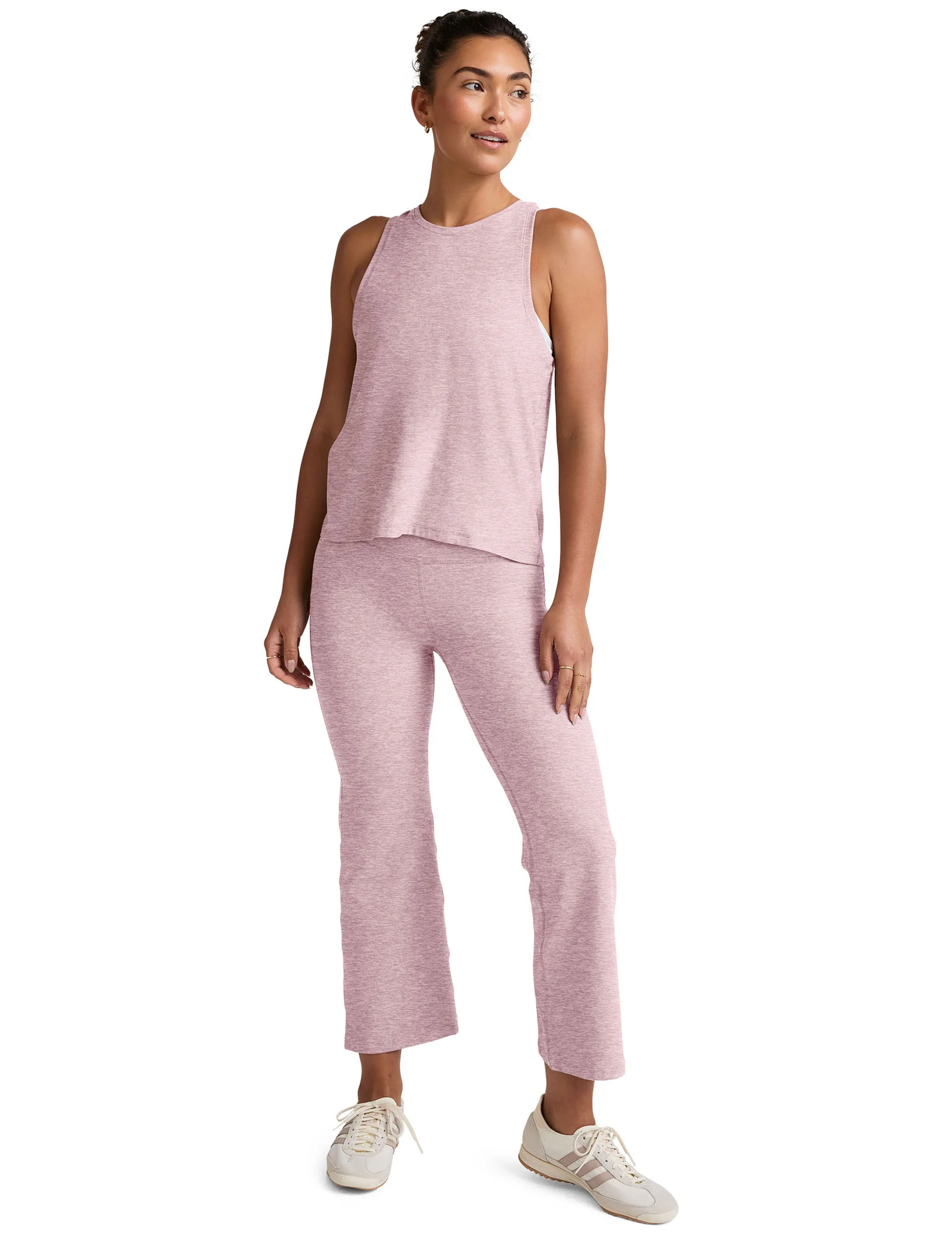Featherweight Rebalance Tank - Blush Blooms Heather - Image 4