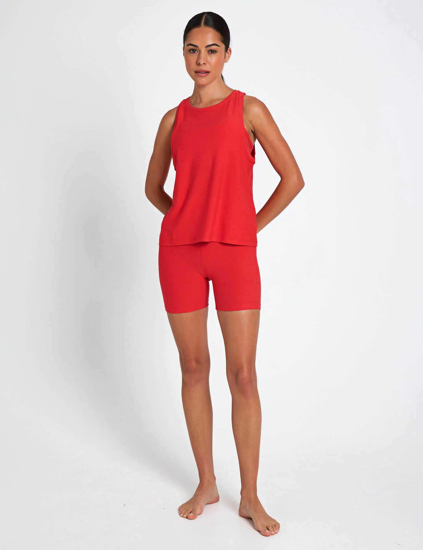 Featherweight Rebalance Tank - Candy Apple Red Heather - Image 4