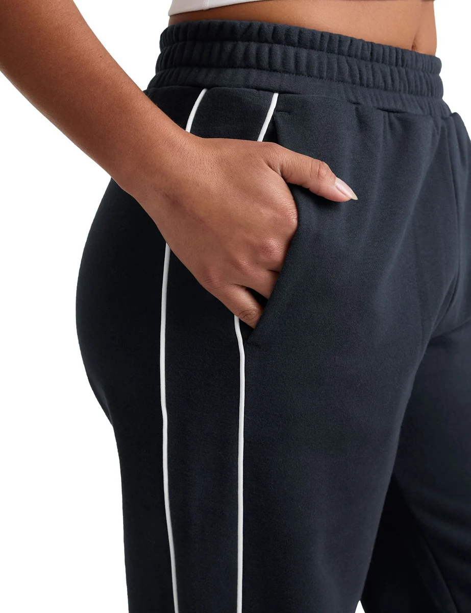 LuxeFleece Piper Wide Leg Pant - Nocturnal Navy - Image 4