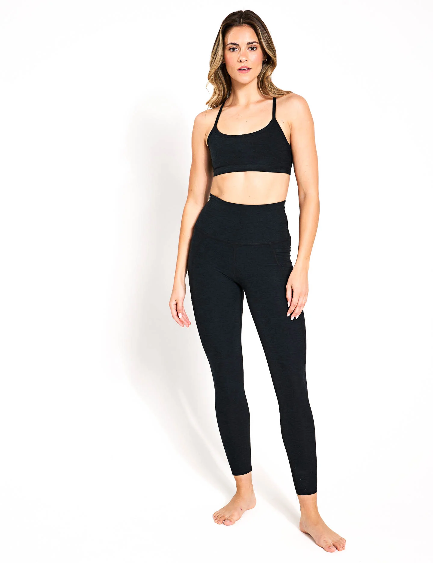 Spacedye Out Of Pocket High Waisted Midi Legging - Darkest Night - Image 4
