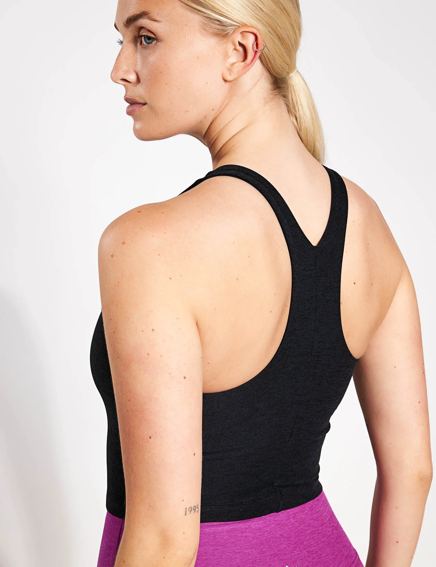 Spacedye Refocus Cropped Tank - Darkest Night - Image 3