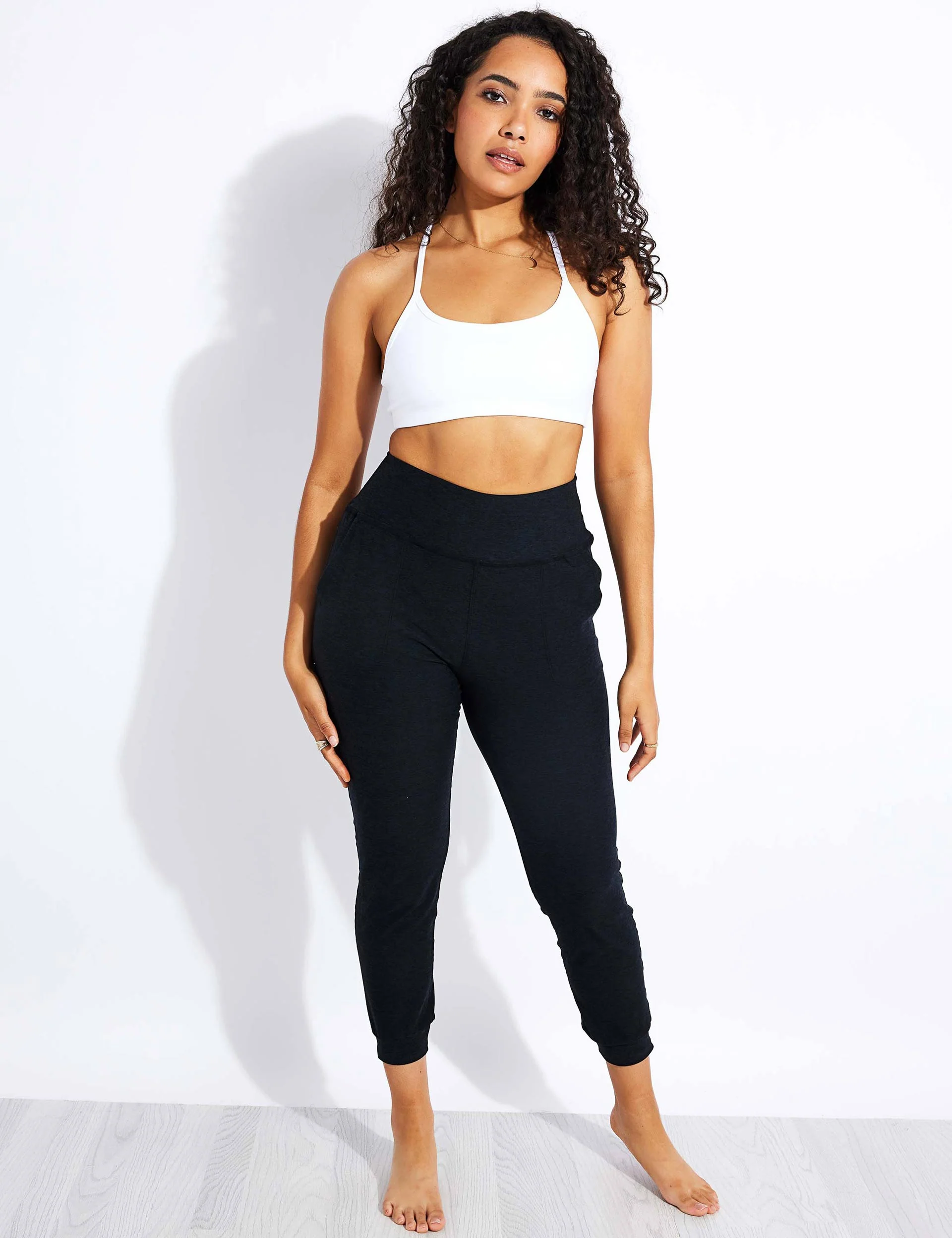 Spacedye Slim Racerback Bra - Cloud White - Image 3