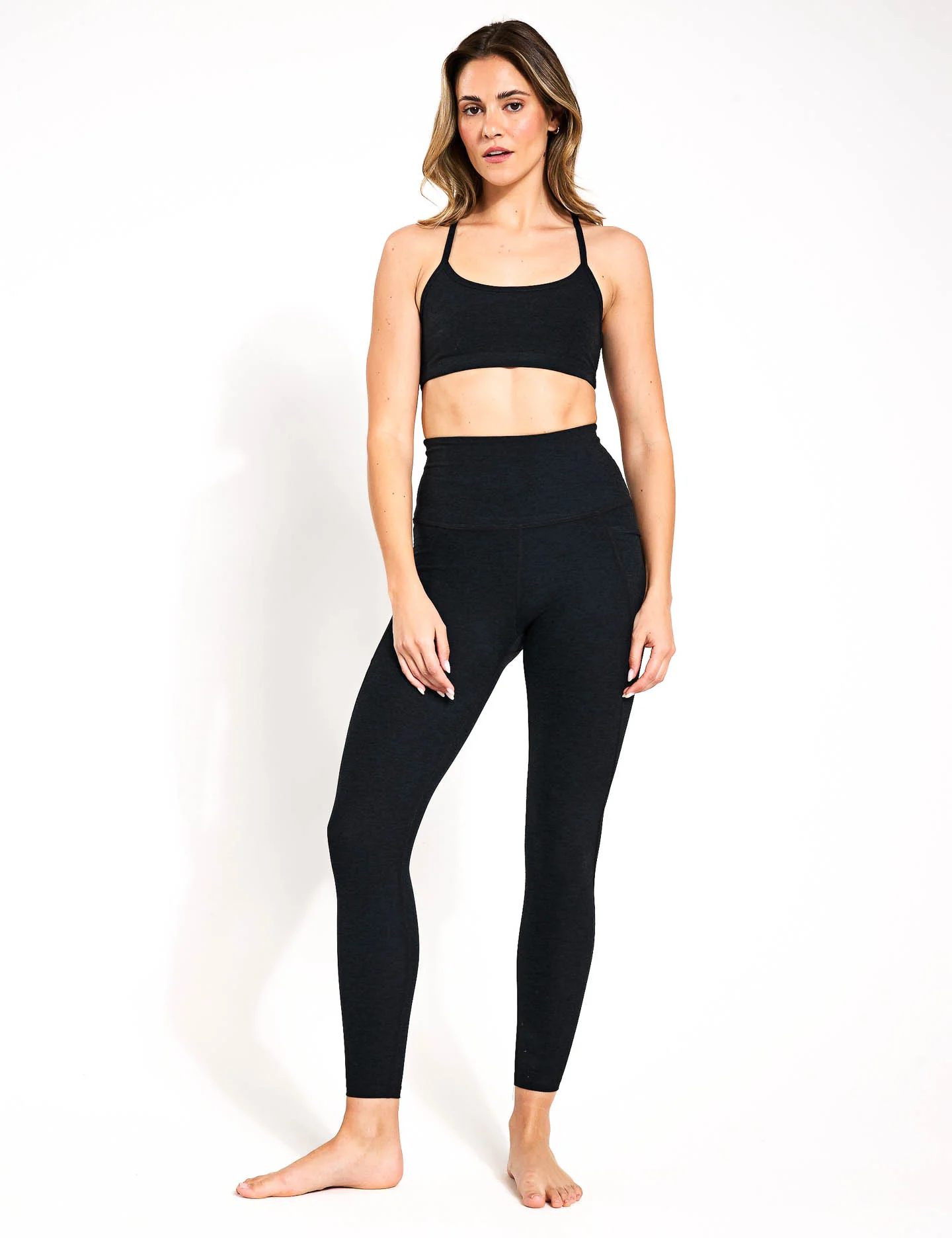 Spacedye Slim Racerback Bra - Darkest Night - Image 5