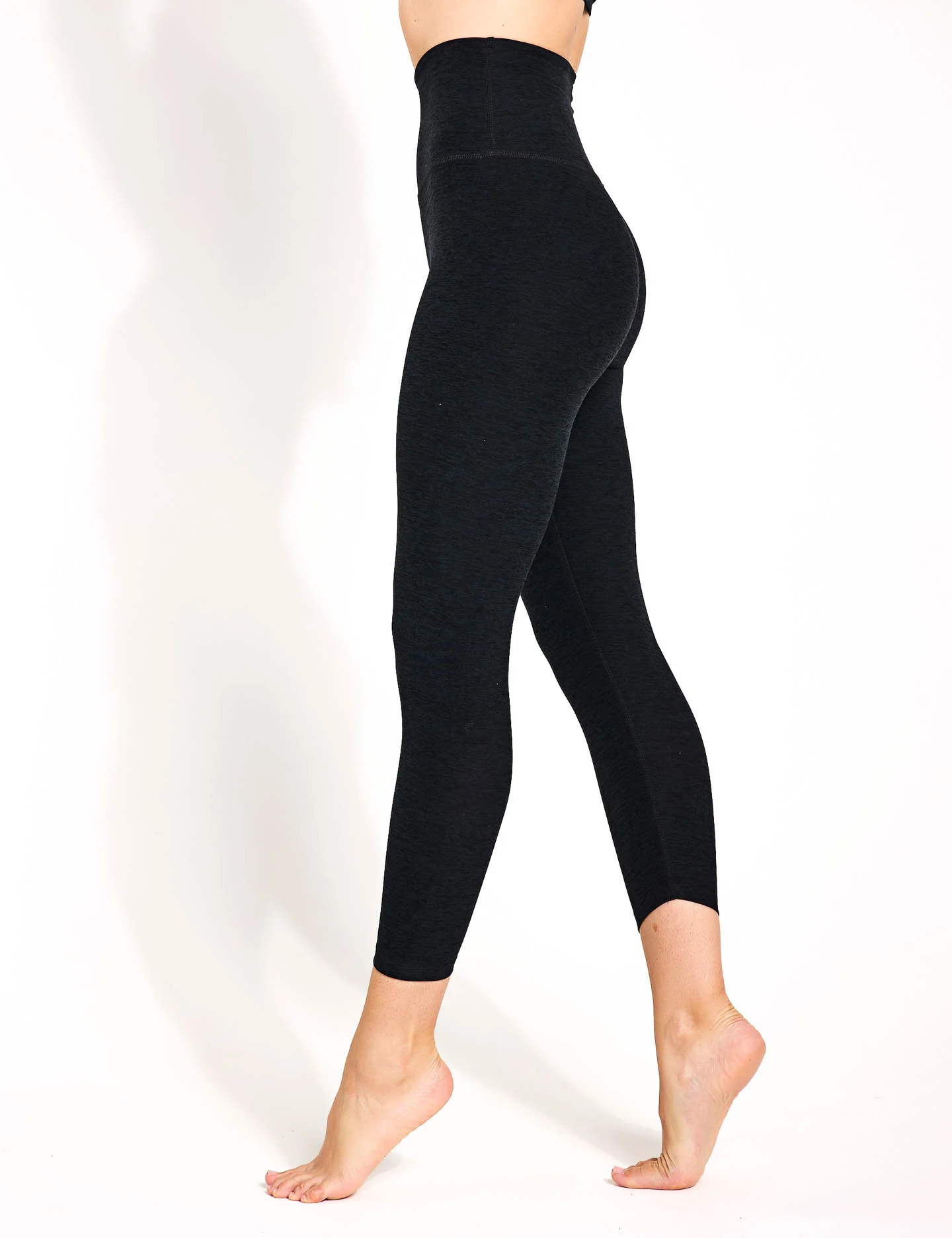 Spacedye Walk and Talk High Waisted Capri Legging - Darkest Night - Image 3