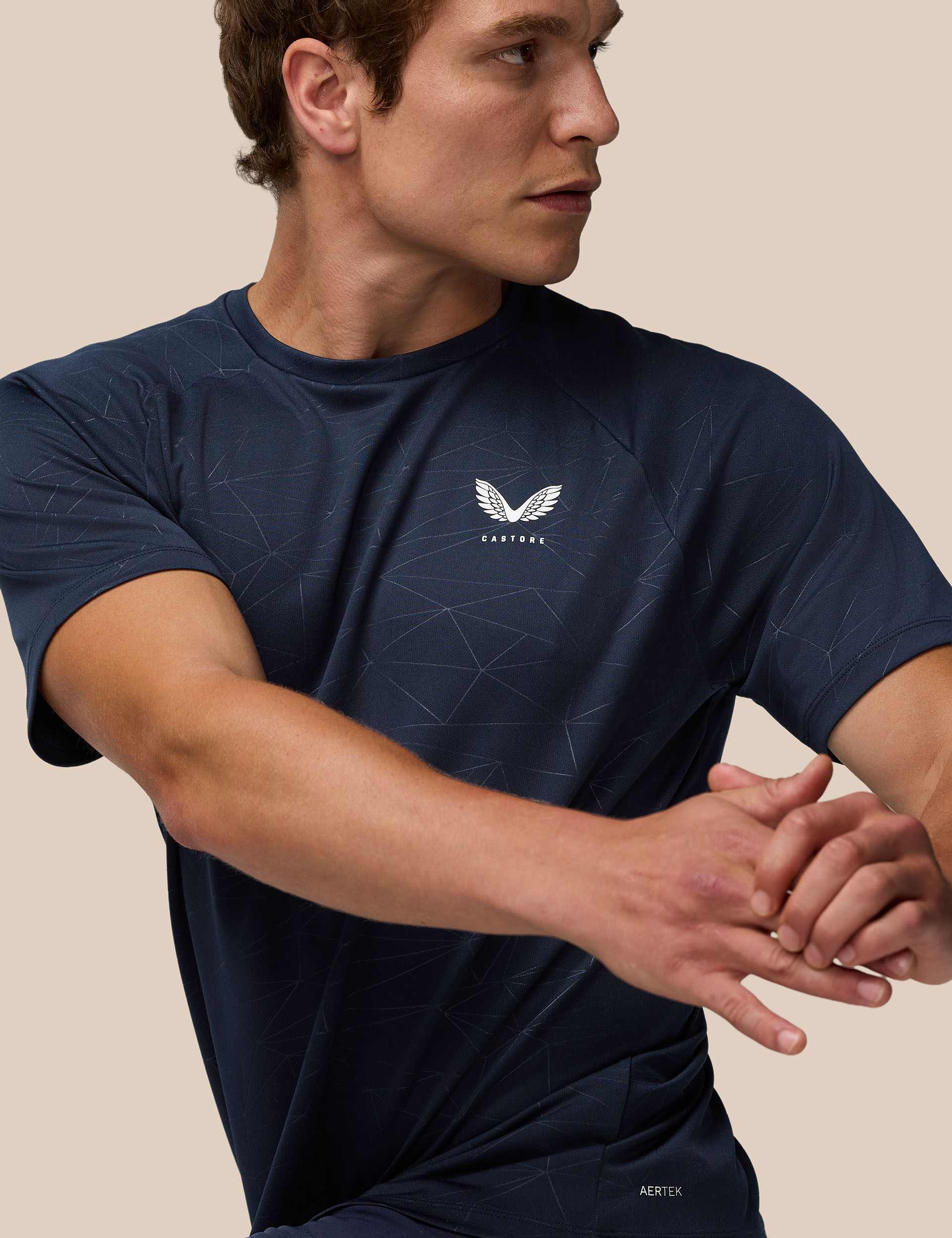Aop Short Sleeve T-Shirt - Midnight Navy/White - Image 3