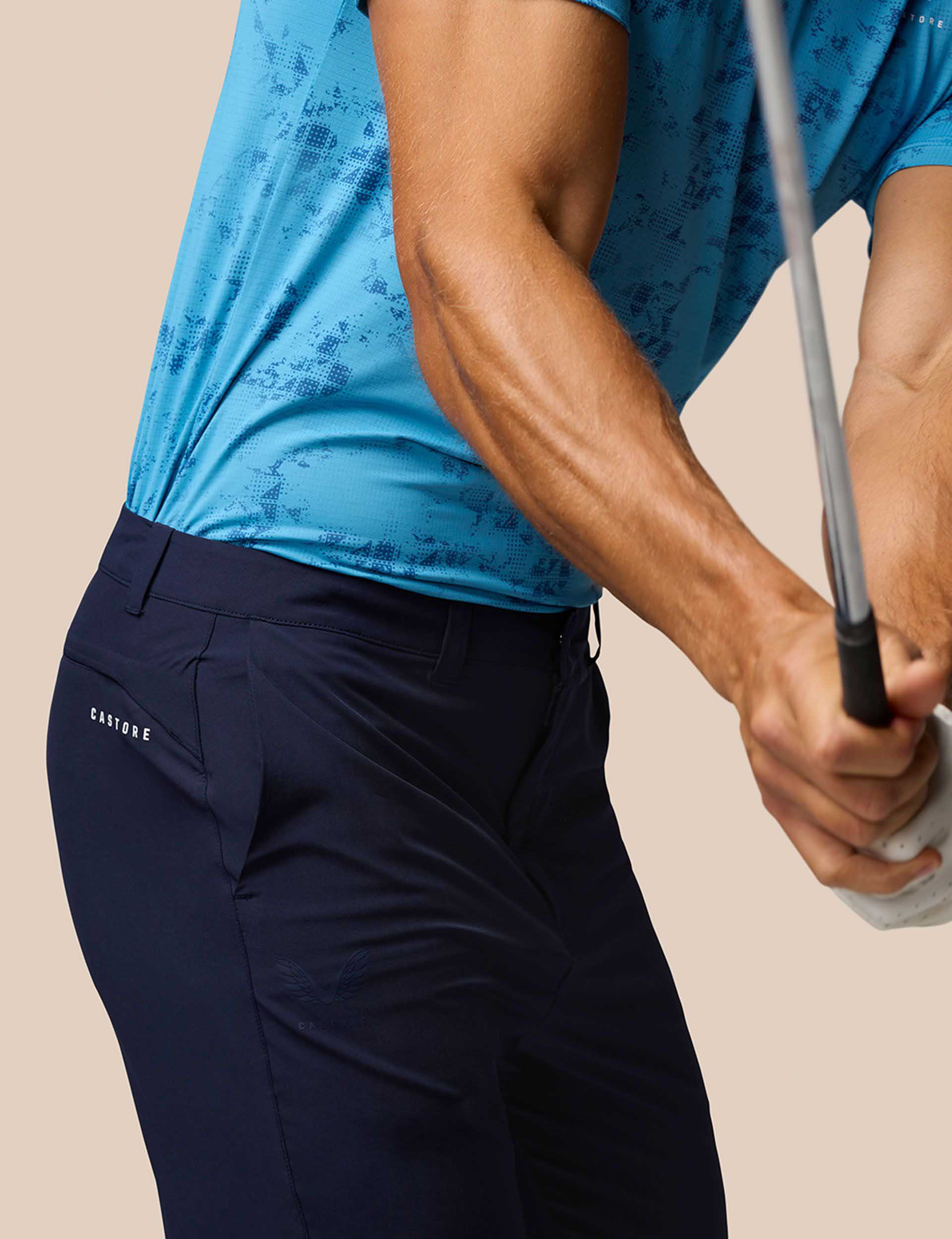 Club Golf Trouser - Midnight Navy/White - Image 4
