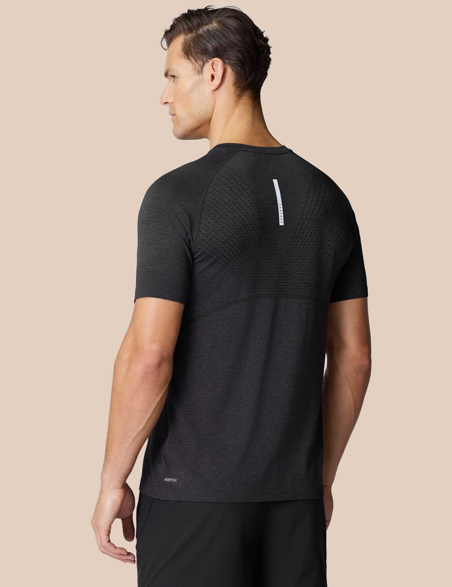 Seamless Short Sleeve T-Shirt - Black/White - Image 4