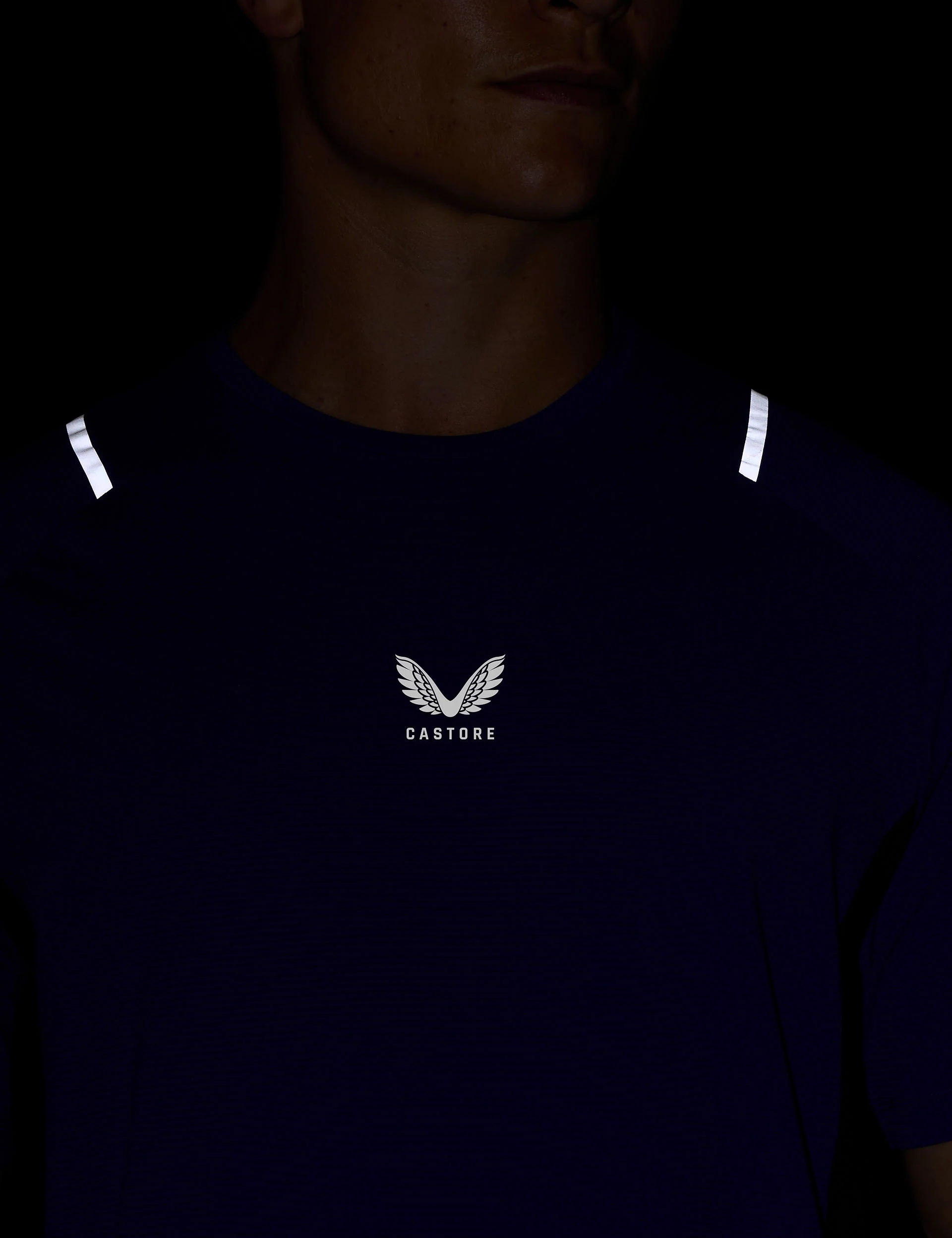 Short Sleeve T-Shirt - Azure Blue/Midnight Navy/Silver Reflective - Image 6